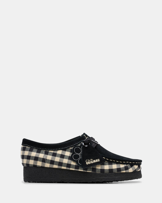 Wallabee. (w) Black/White Gingham