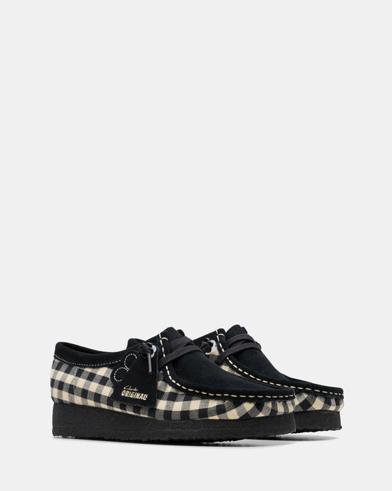 Wallabee. (w) Black/White Gingham