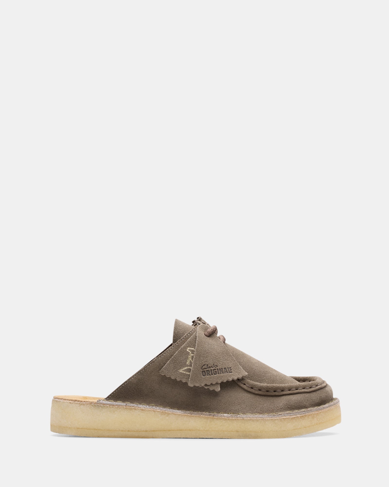 Dsrtnomad Mule (w) Grey/Sage Suede – Clarks - Main Image