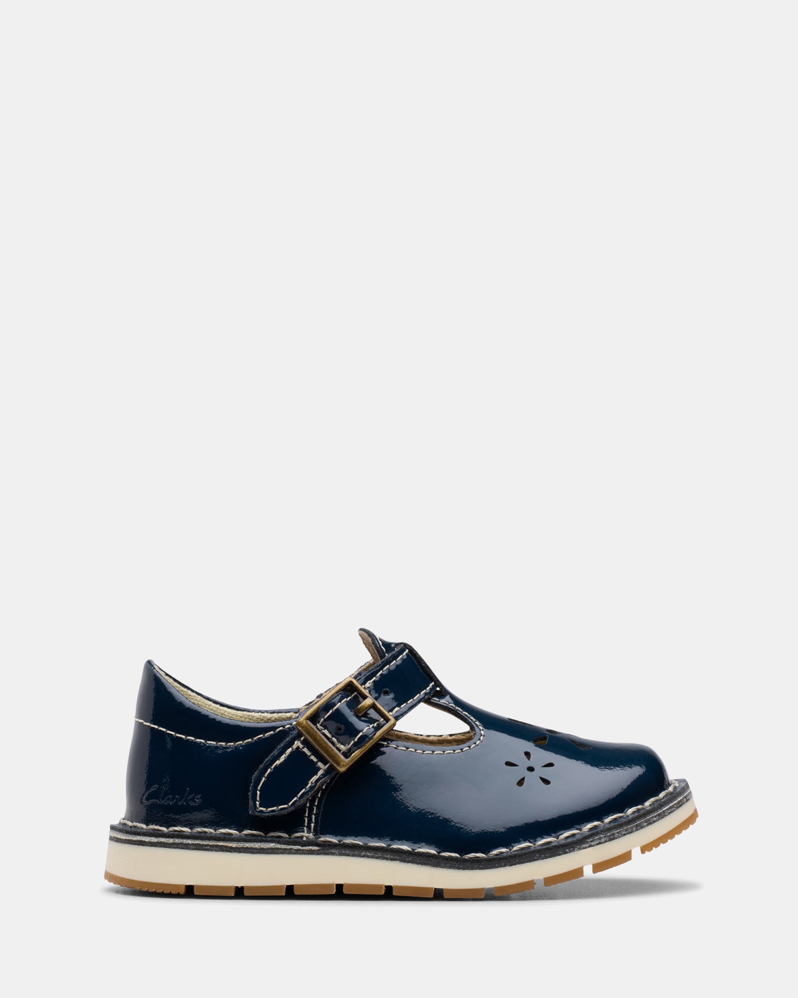 Joyful Skip Navy Patent – Clarks