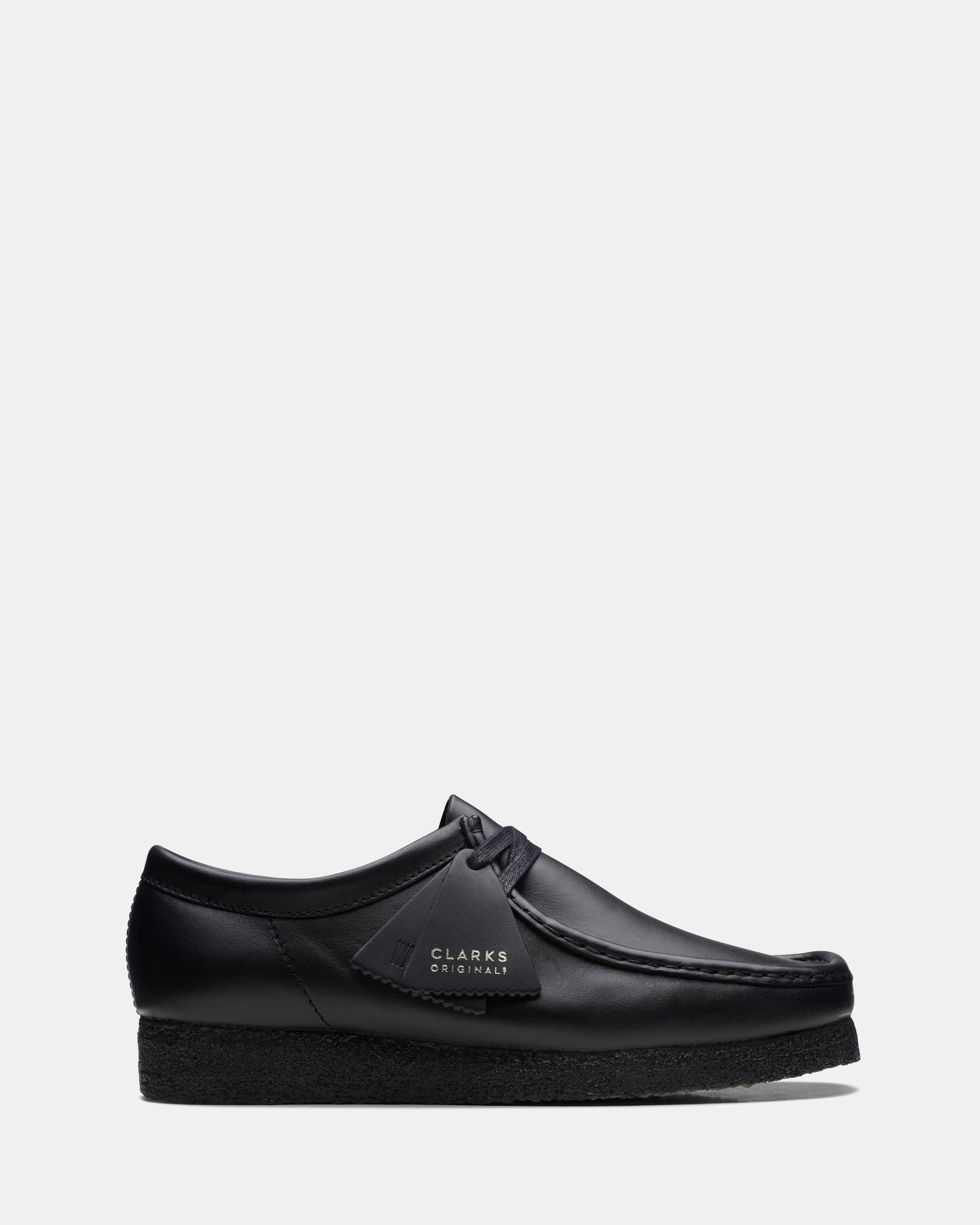 Clarks Originals Clarks Size G Wallabee (M) Black Leather – Clarks