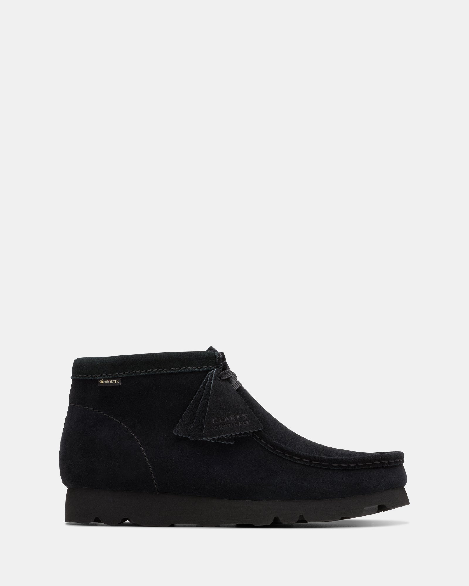 WALLABEE BOOT GORE-TEX Black Suede – Clarks