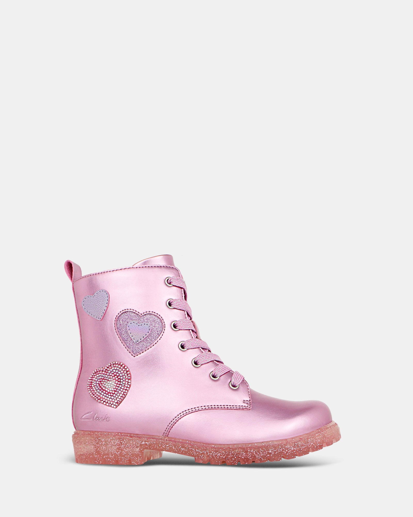 Roxy Pink Metallic Clarks