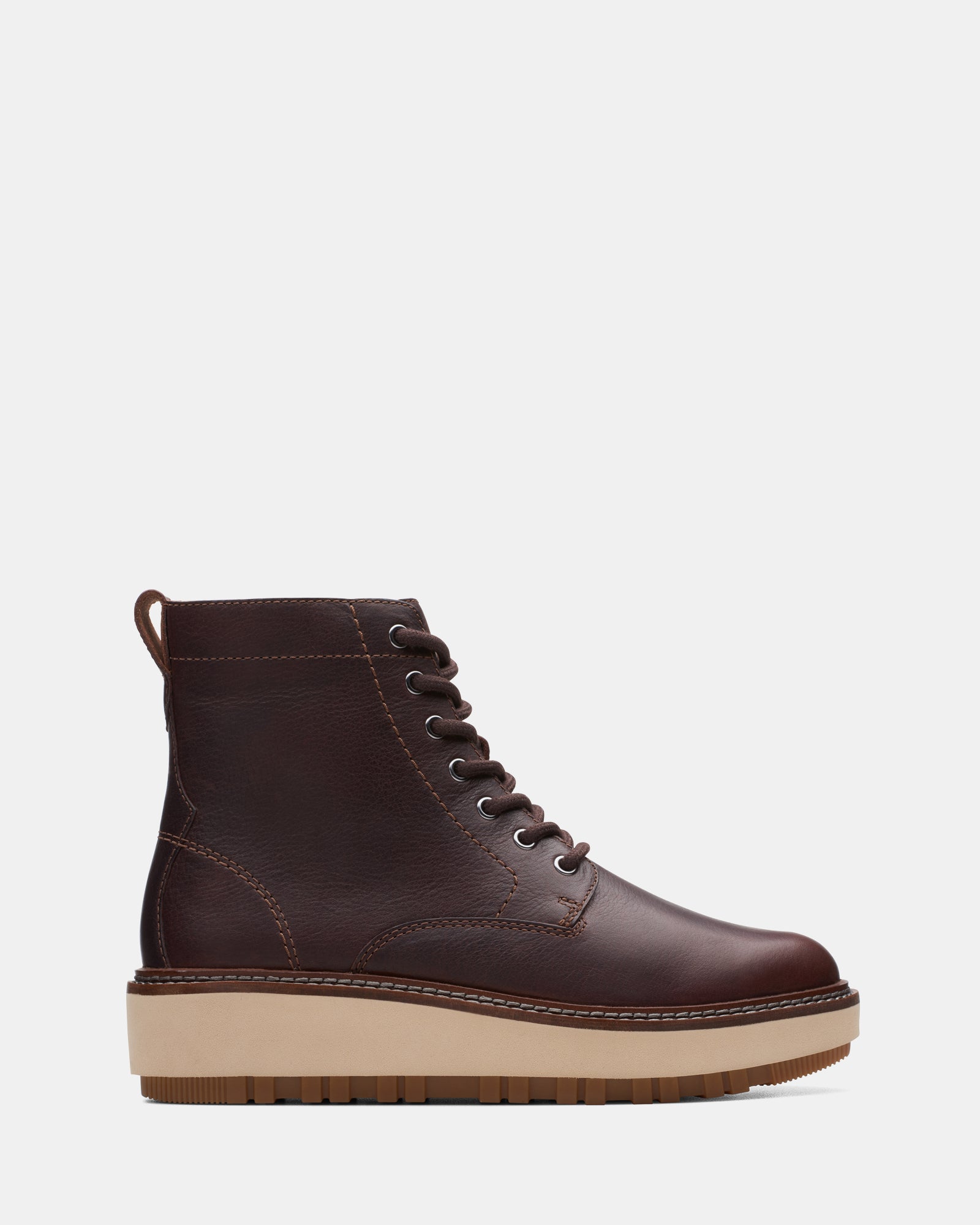 Oriannaw Lace Dark Brown Leather Clarks