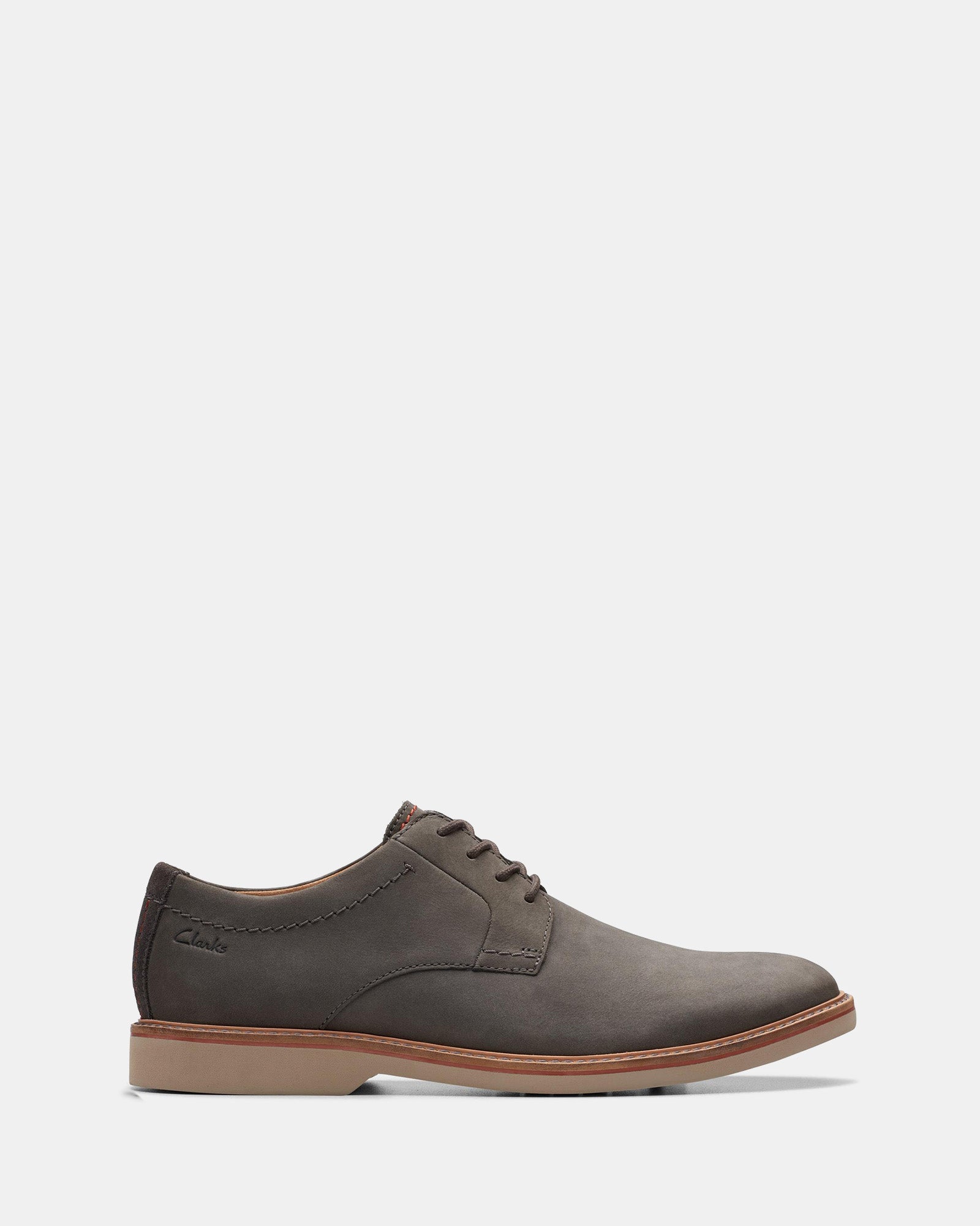 Atticus Ltlace Dark Grey Nubuck – Clarks
