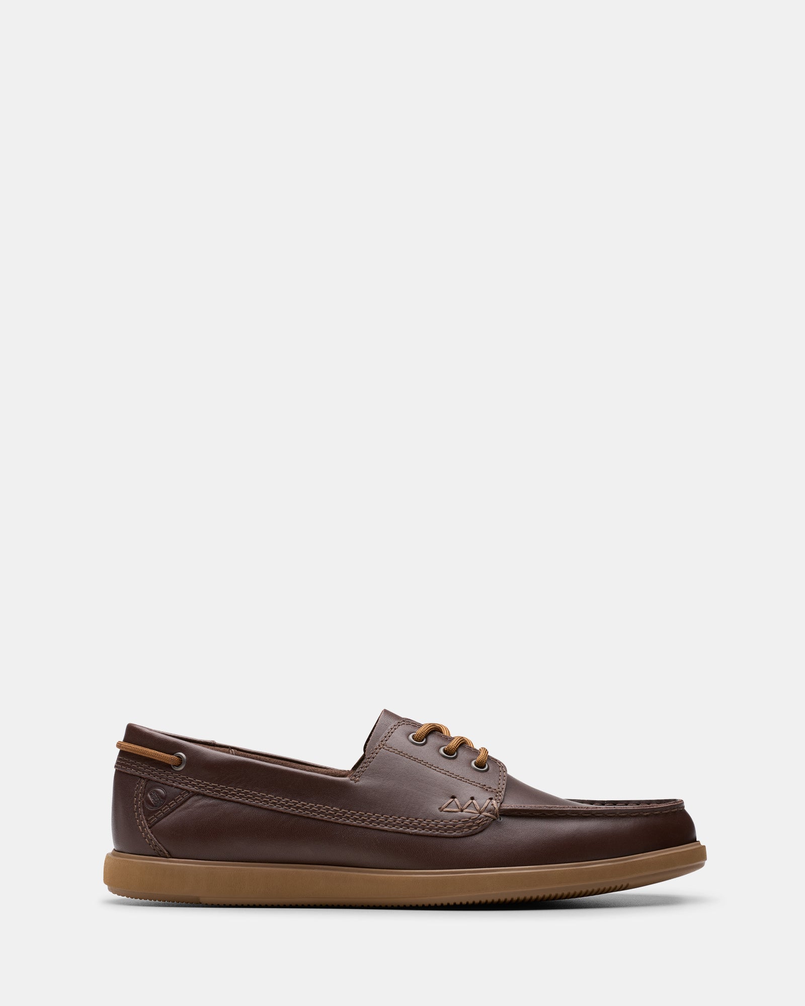 Bratton Boat Dark Brown Leather – Clarks - Main Image