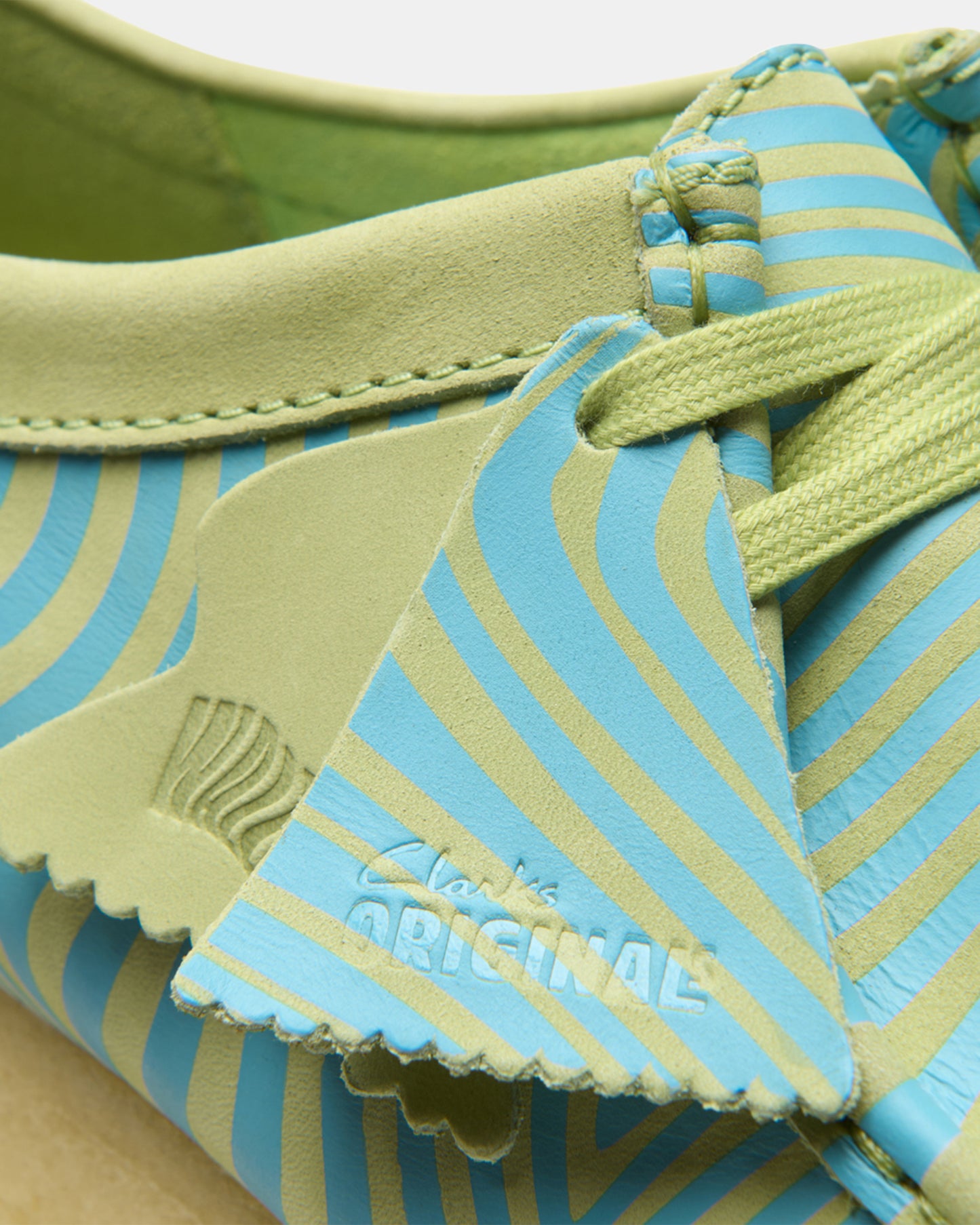 Wallabee (M) Blue/Lime Print