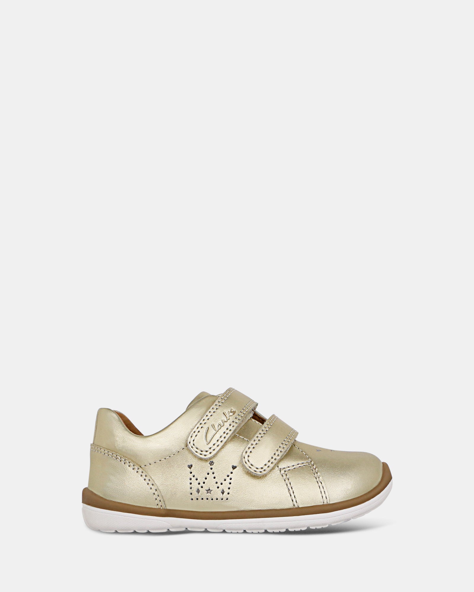 Macy Gold Metallic Clarks