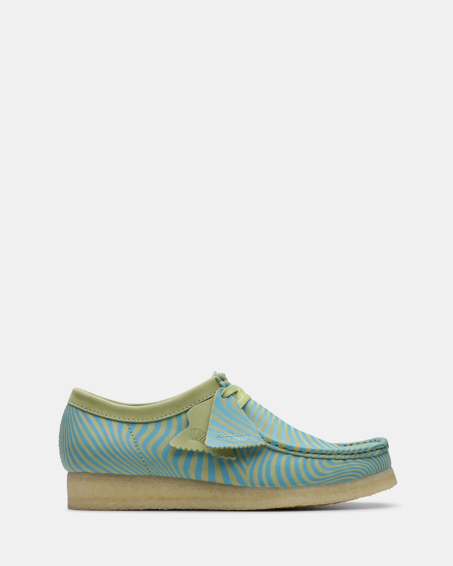 Wallabee (M) Blue/Lime Print