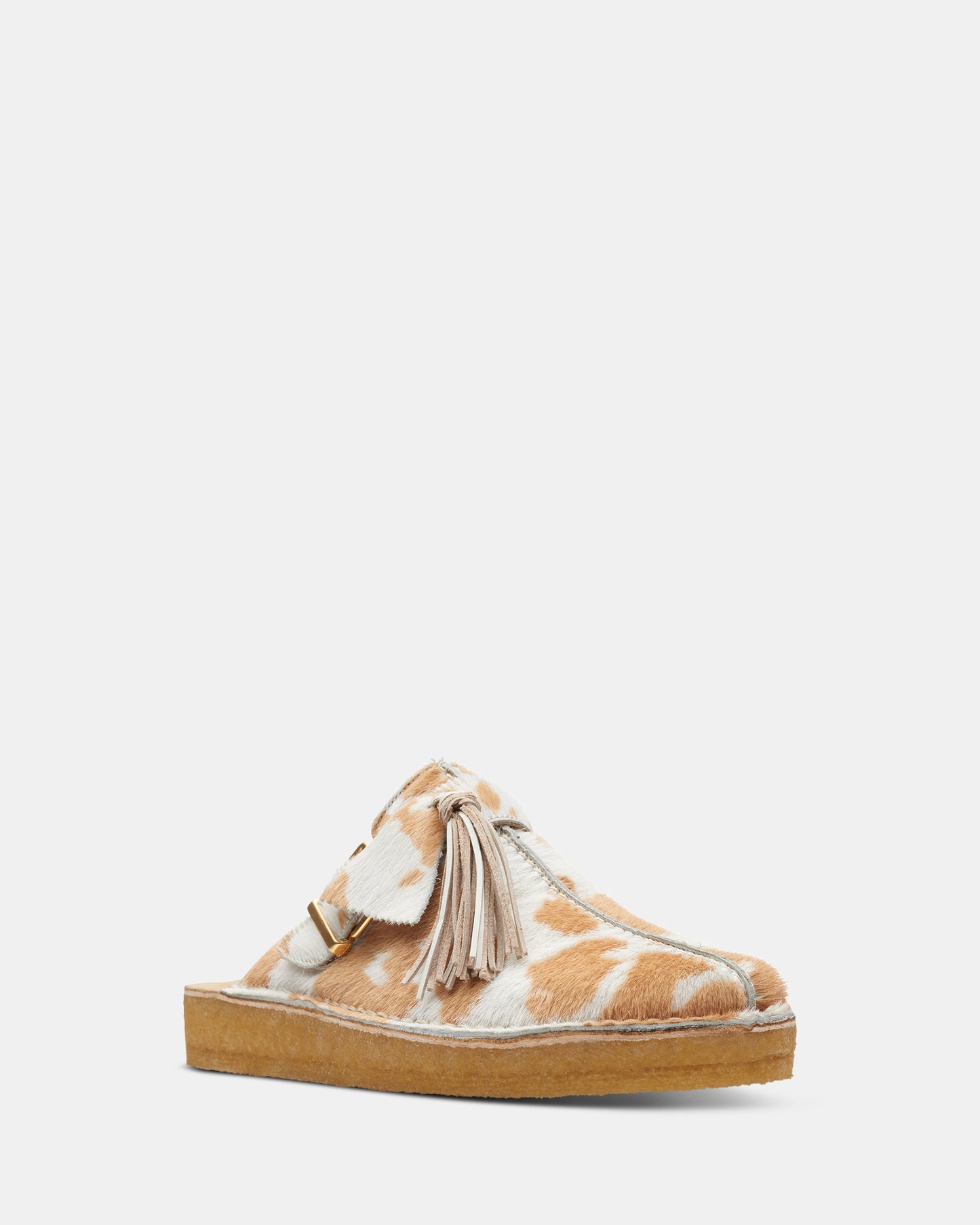 Trek Mule (W) Tan Cow Print