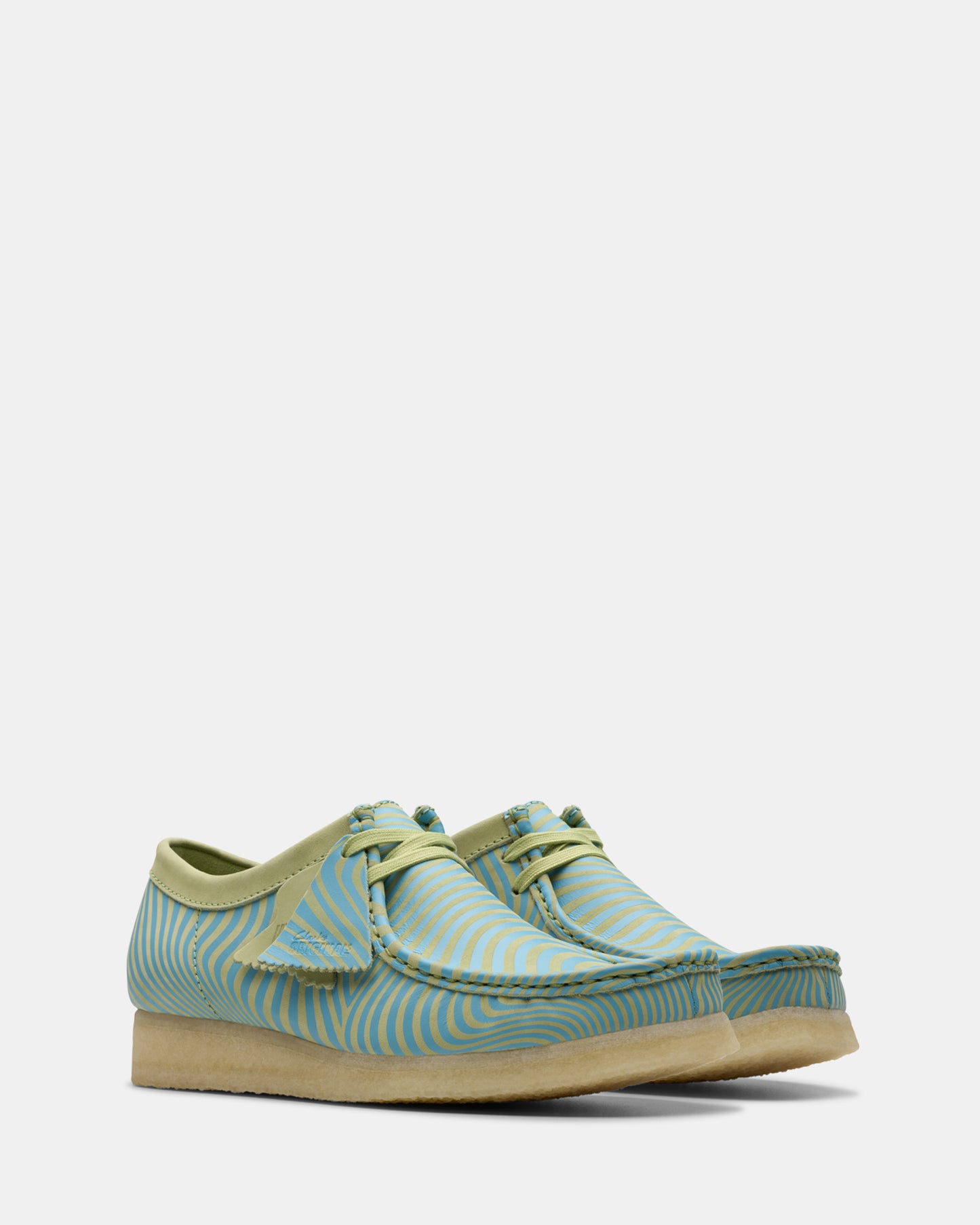 Wallabee (M) Blue/Lime Print