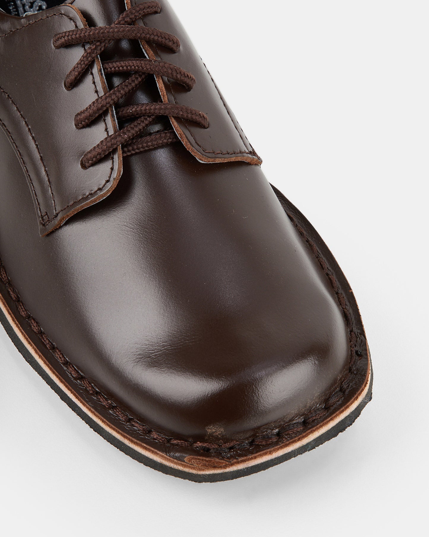 Indy Ii Jnr Brown Hi-Shine