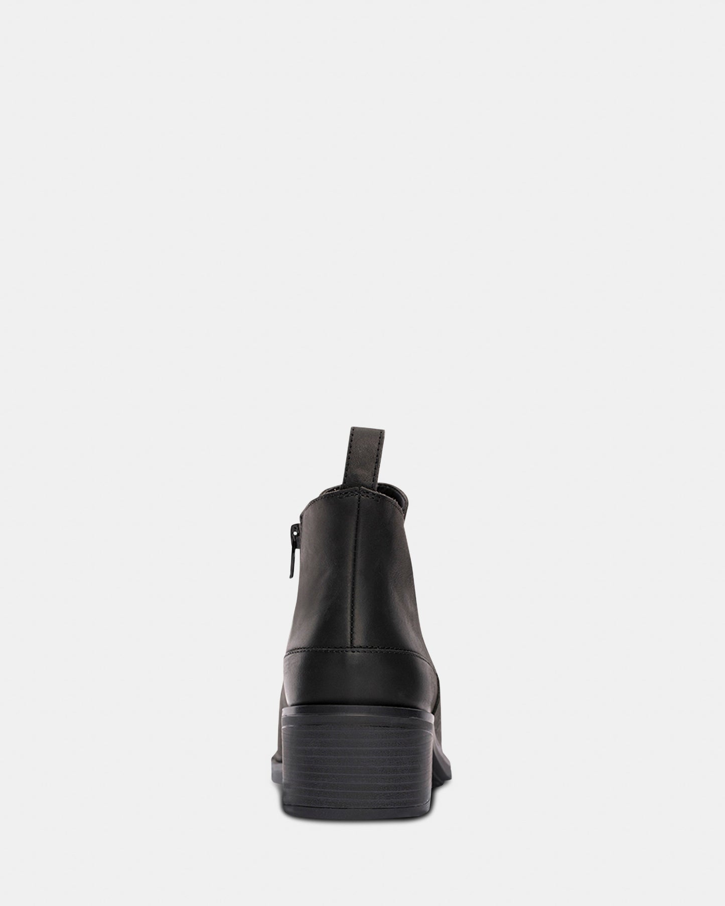 Memi Zip Wp Black Leather
