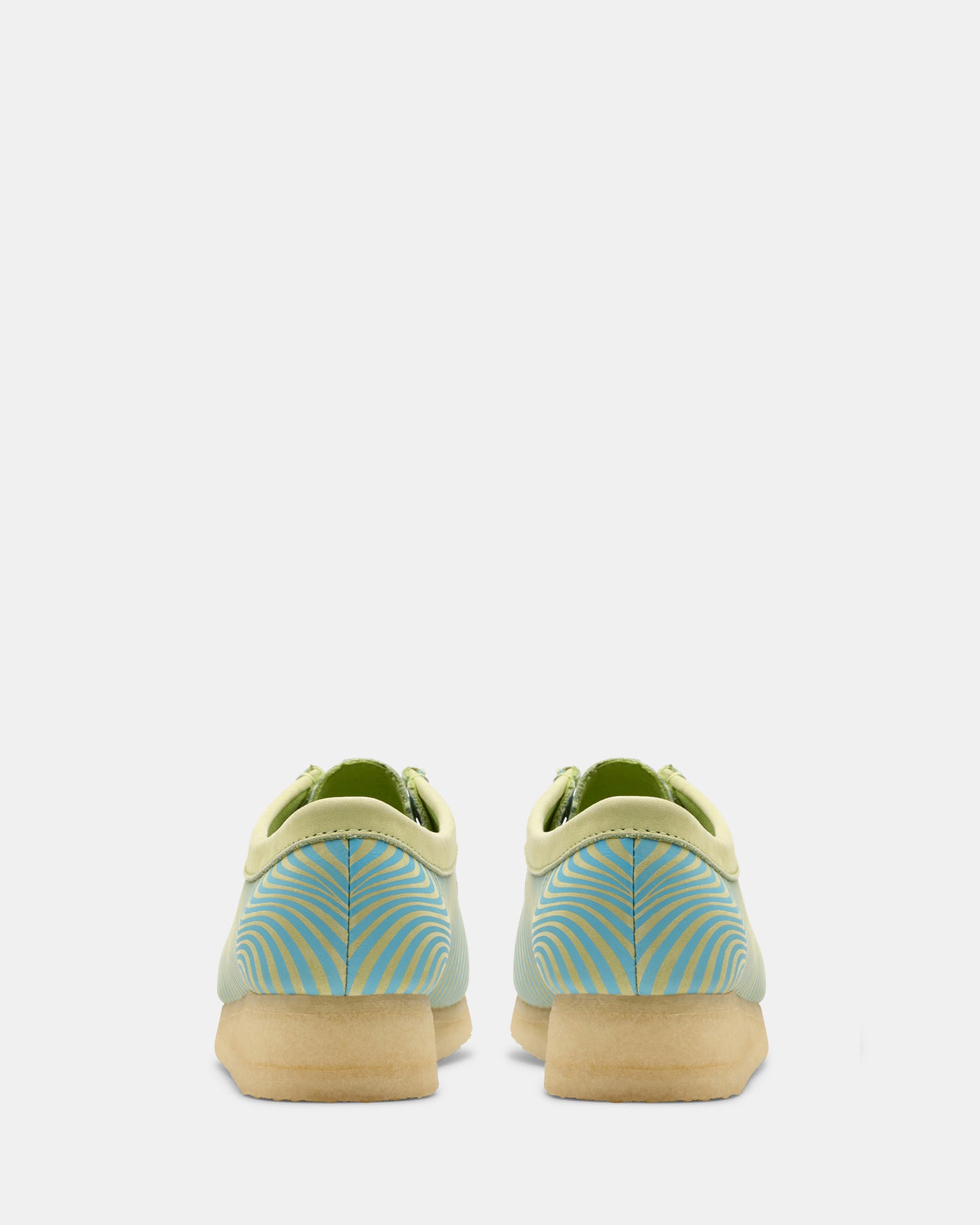 Wallabee. (W) Blue/Lime Print