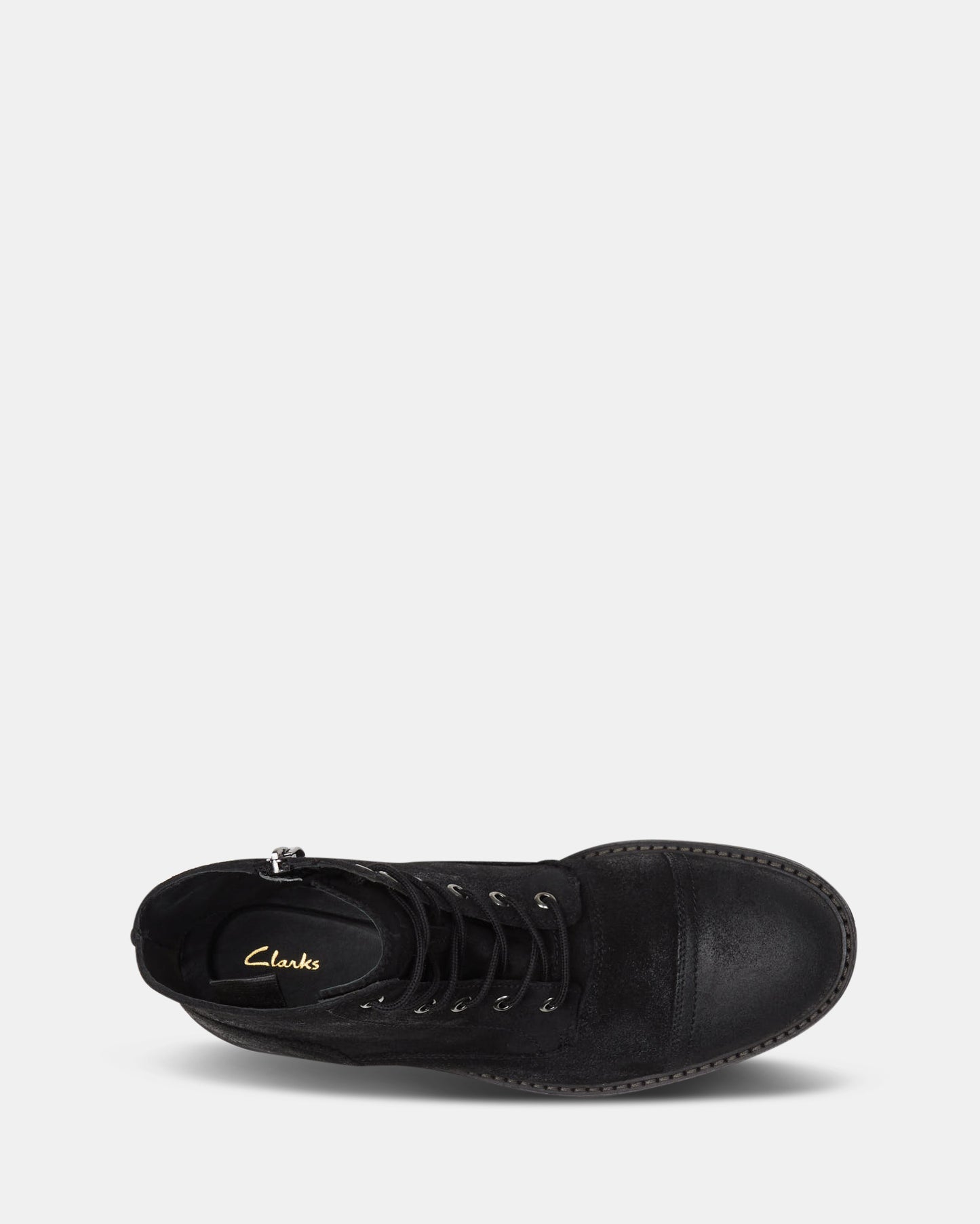 Clarkdale West Black Suede