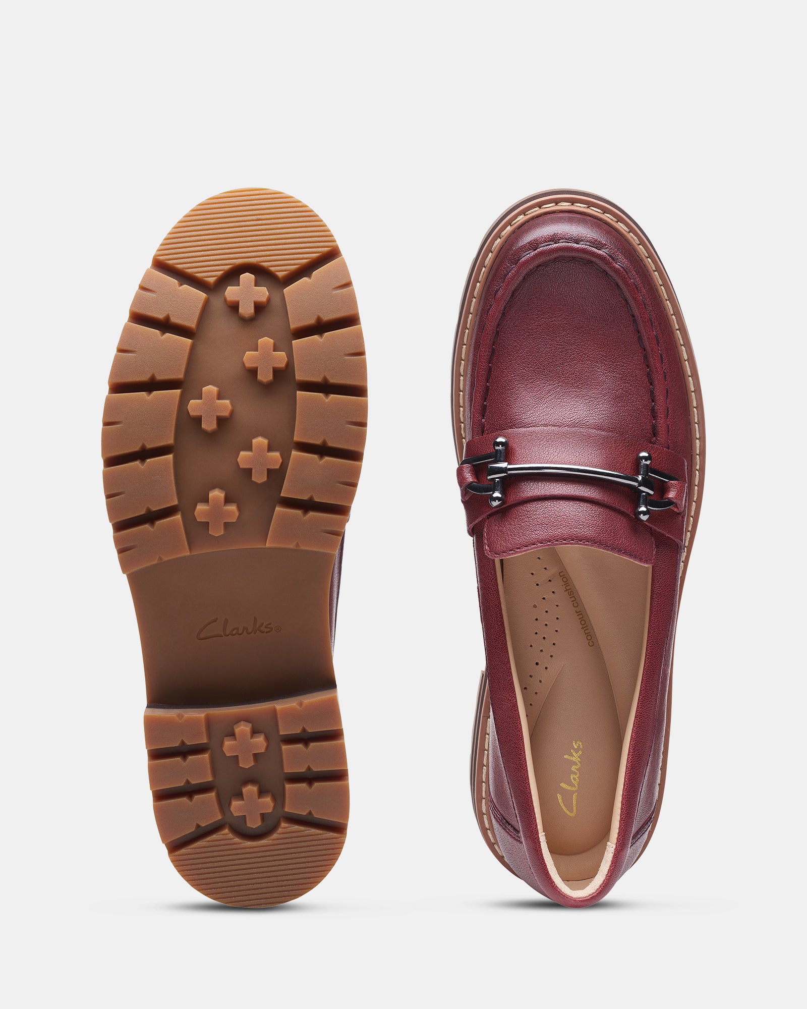 Orianna Bit Burgundy Leather Clarks