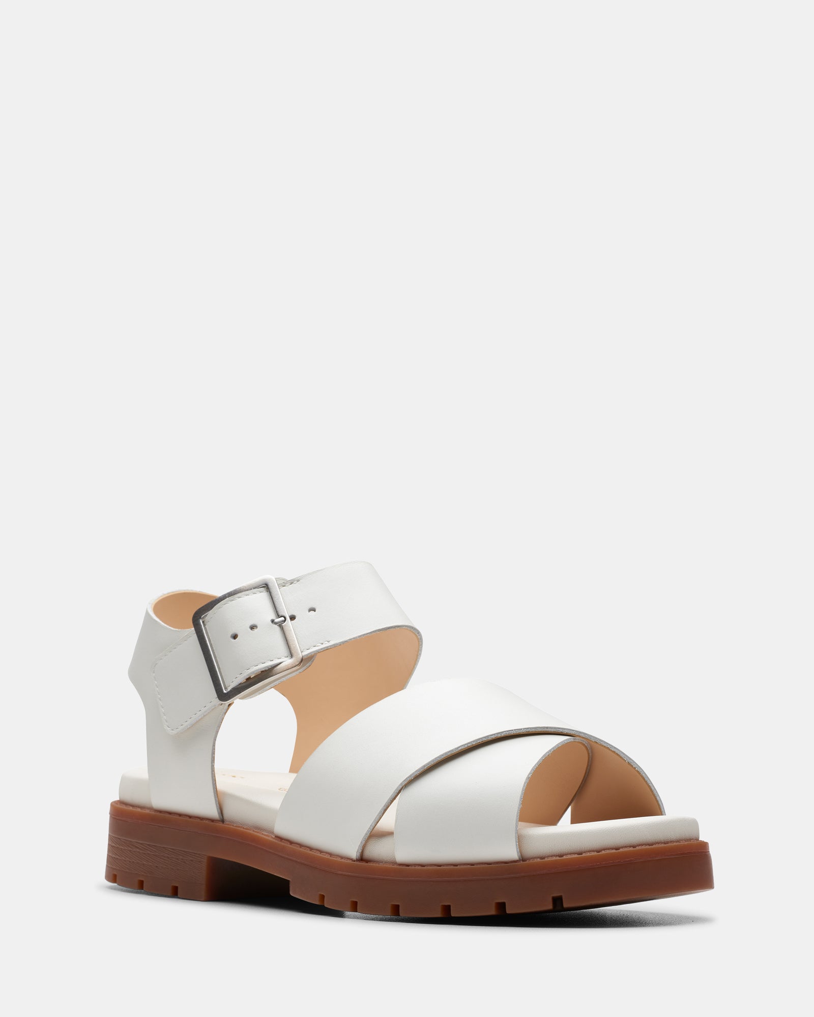 Orinoco Cross Off White Leather – Clarks