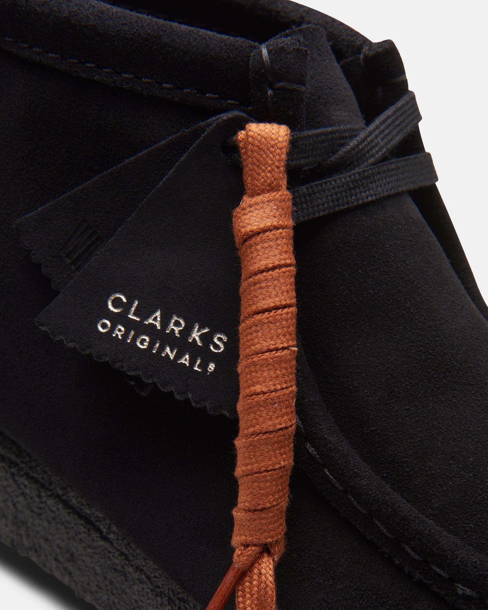 Black suede wallabee clearance boots