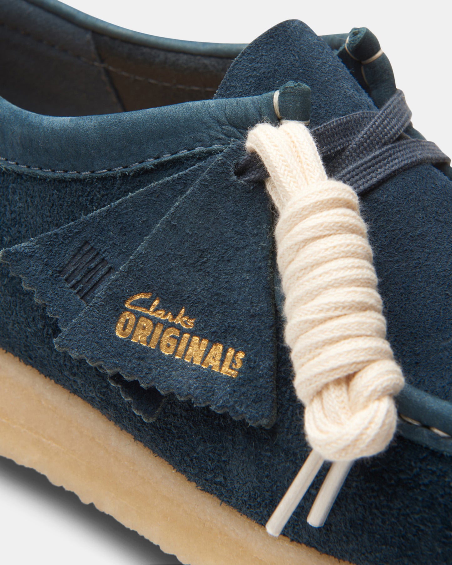 Wallabee (M) Navy/Teal Suede