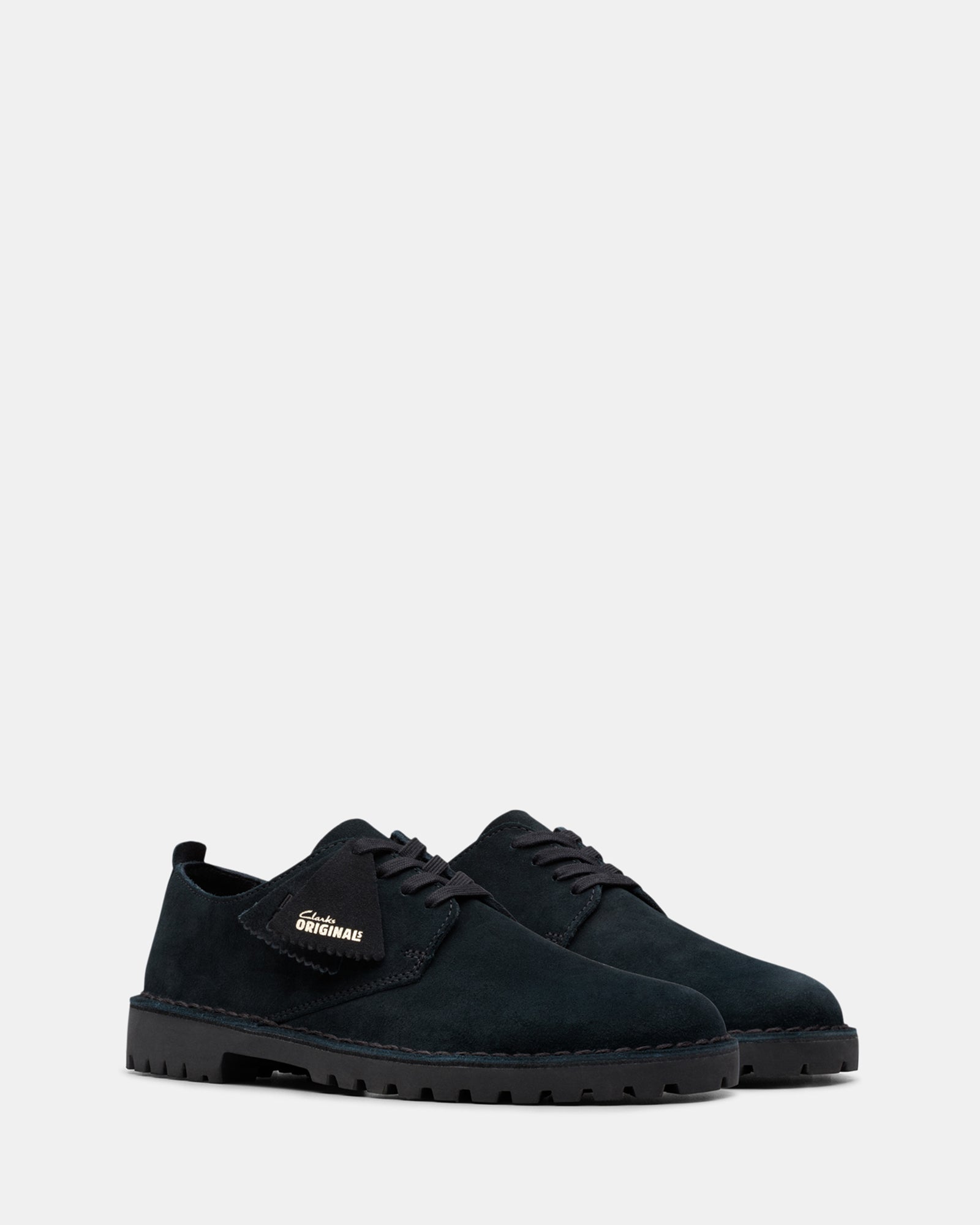 Desert Rock Lo Black Suede – Clarks