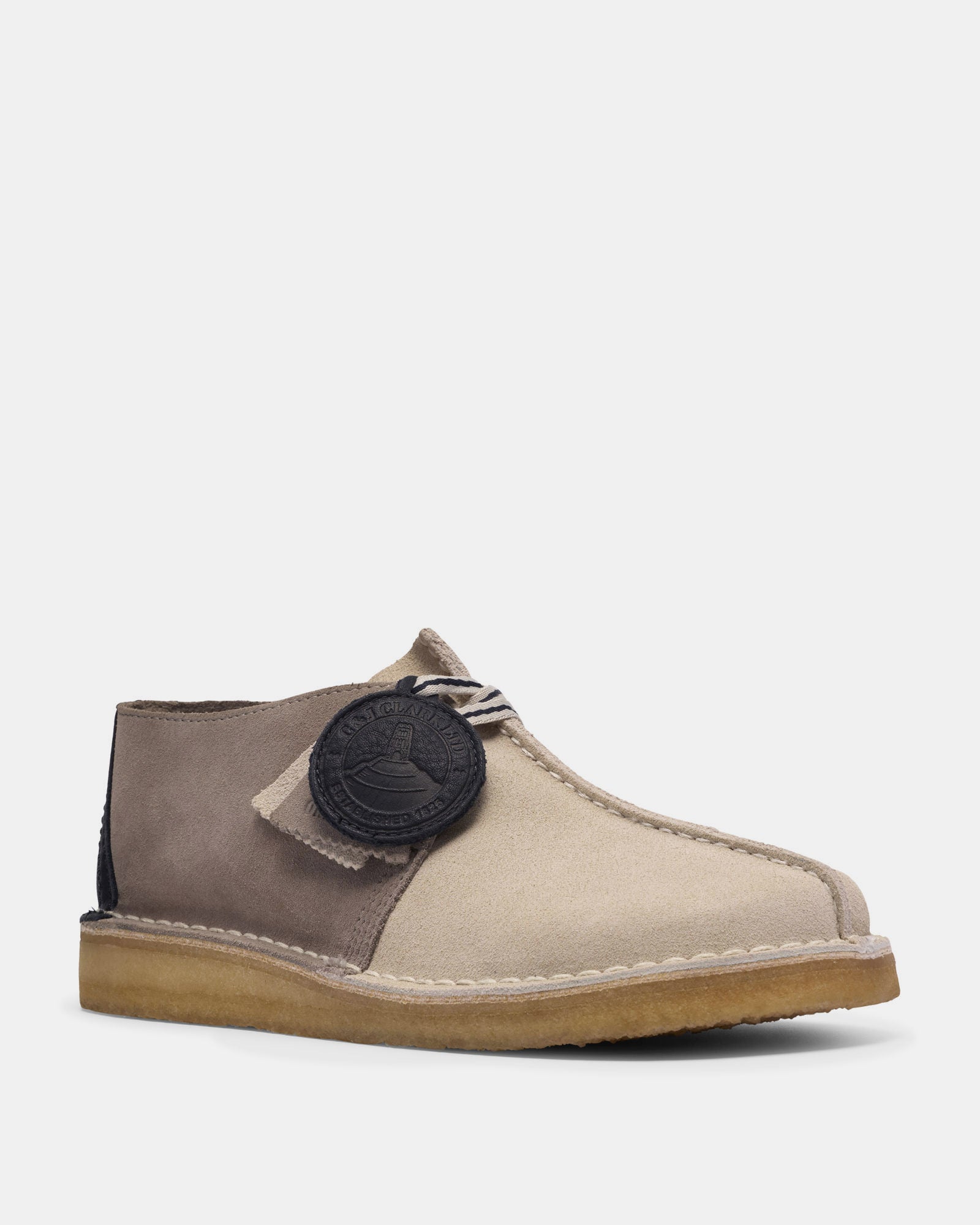 Clarks Men's Desert Trek Casual Shoes - Grey Combi – Clarks Australia