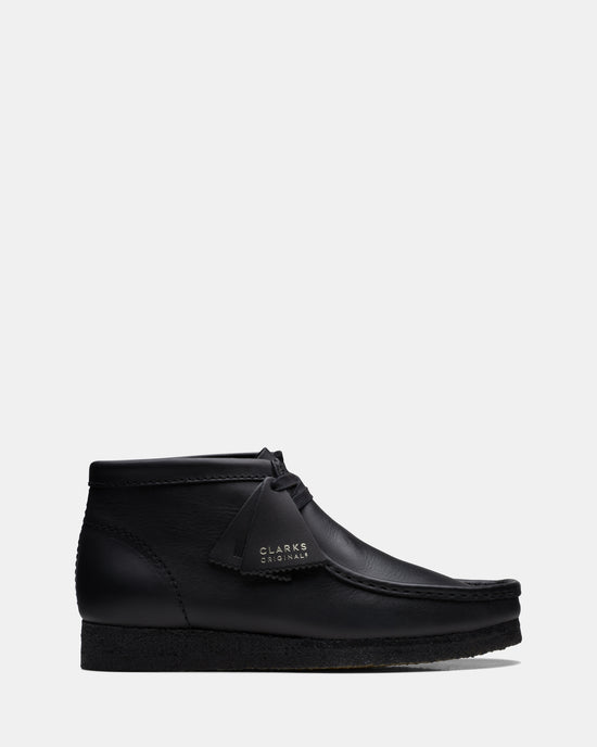 Wallabee Boot (M) Black Leather