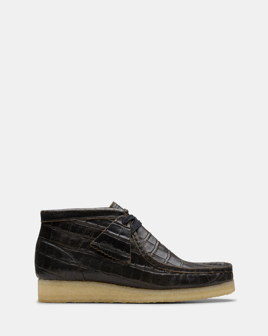 Wallabee Boot. (W) Blkcroc Distress