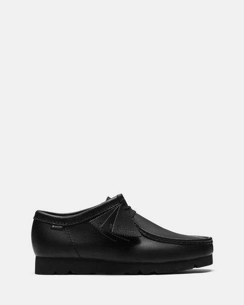 Wallabee Gore-Tex (m) Black/Black Leather – Clarks