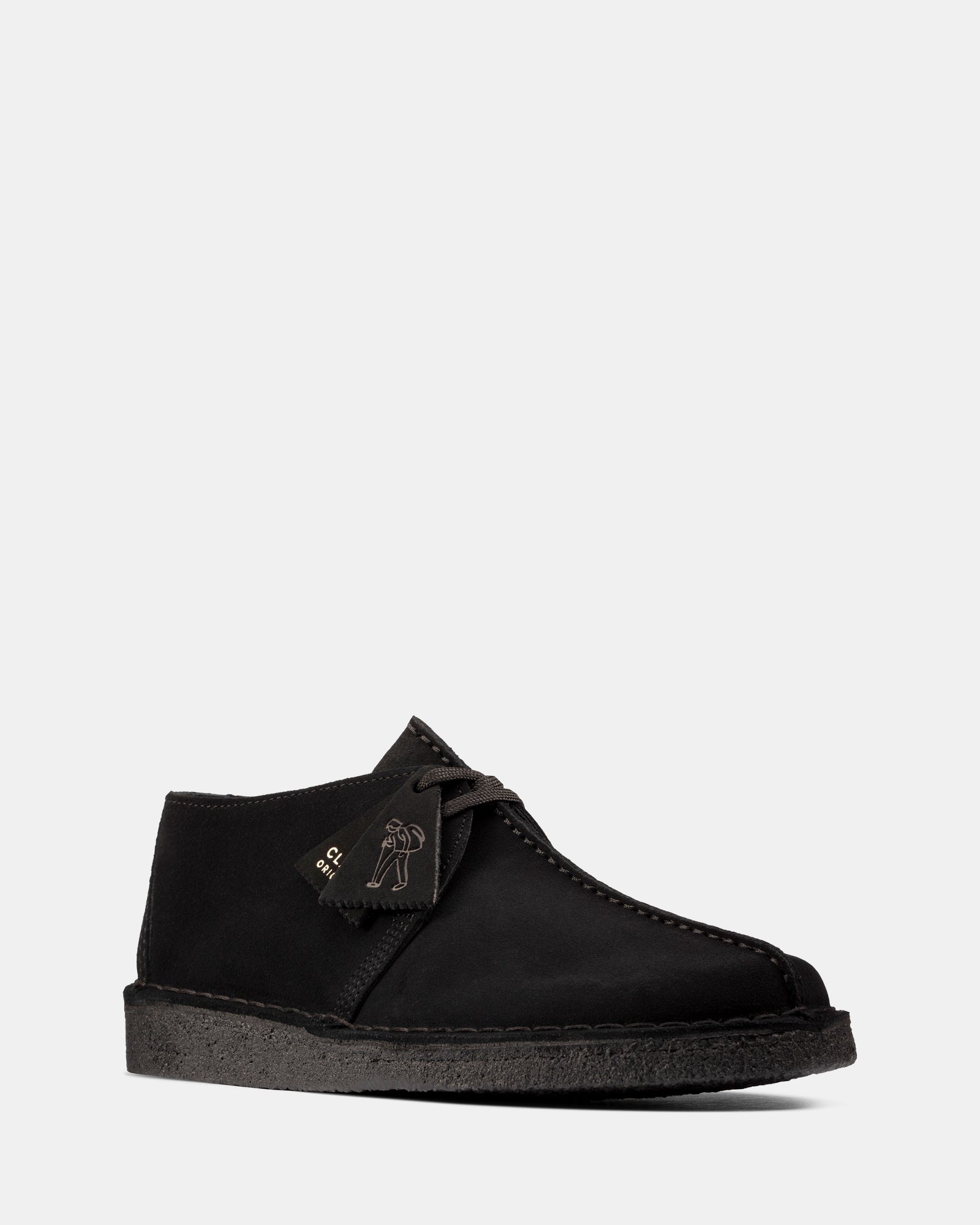 Clarks black store suede shoes