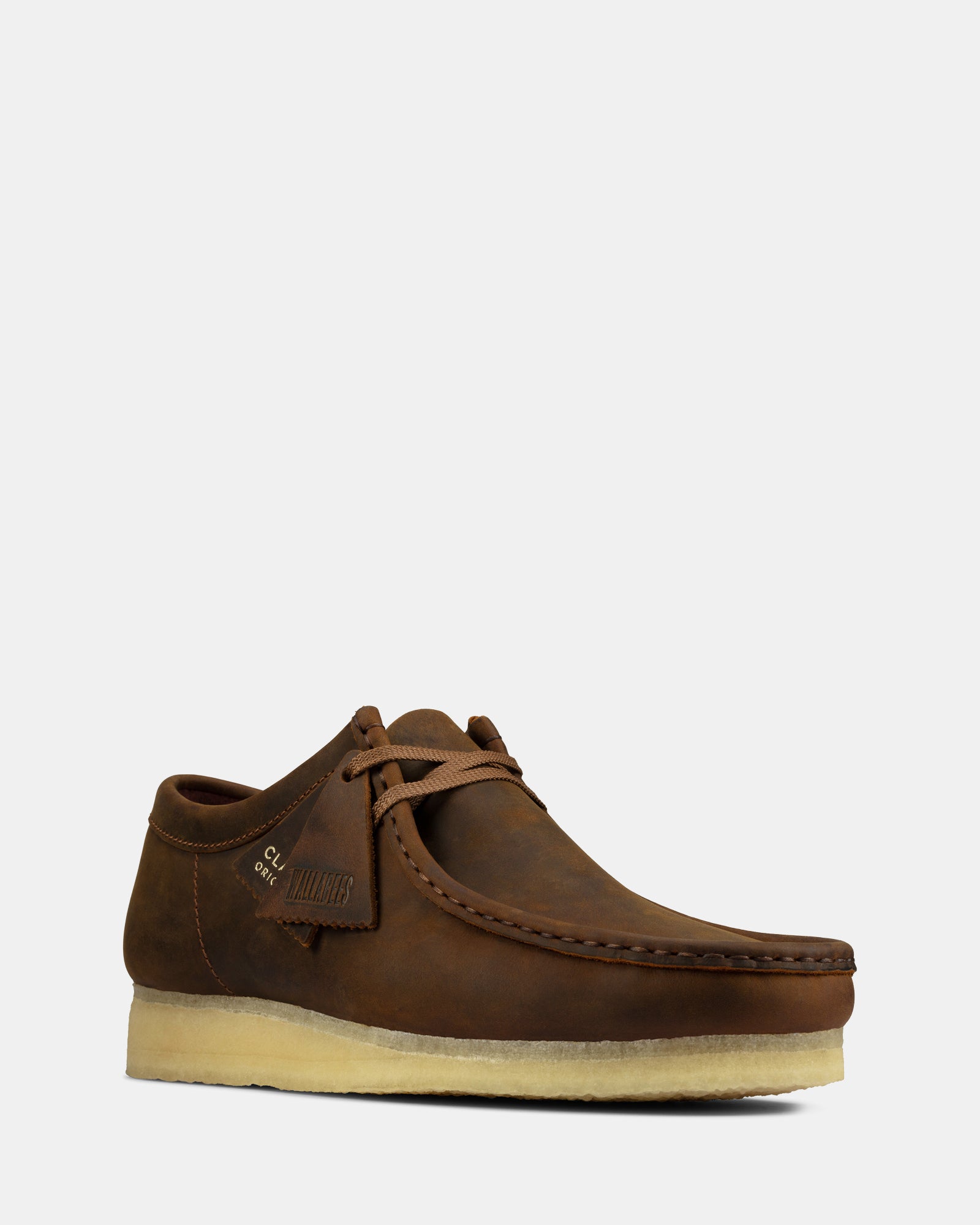 Clarks wallabees beeswax deals mens