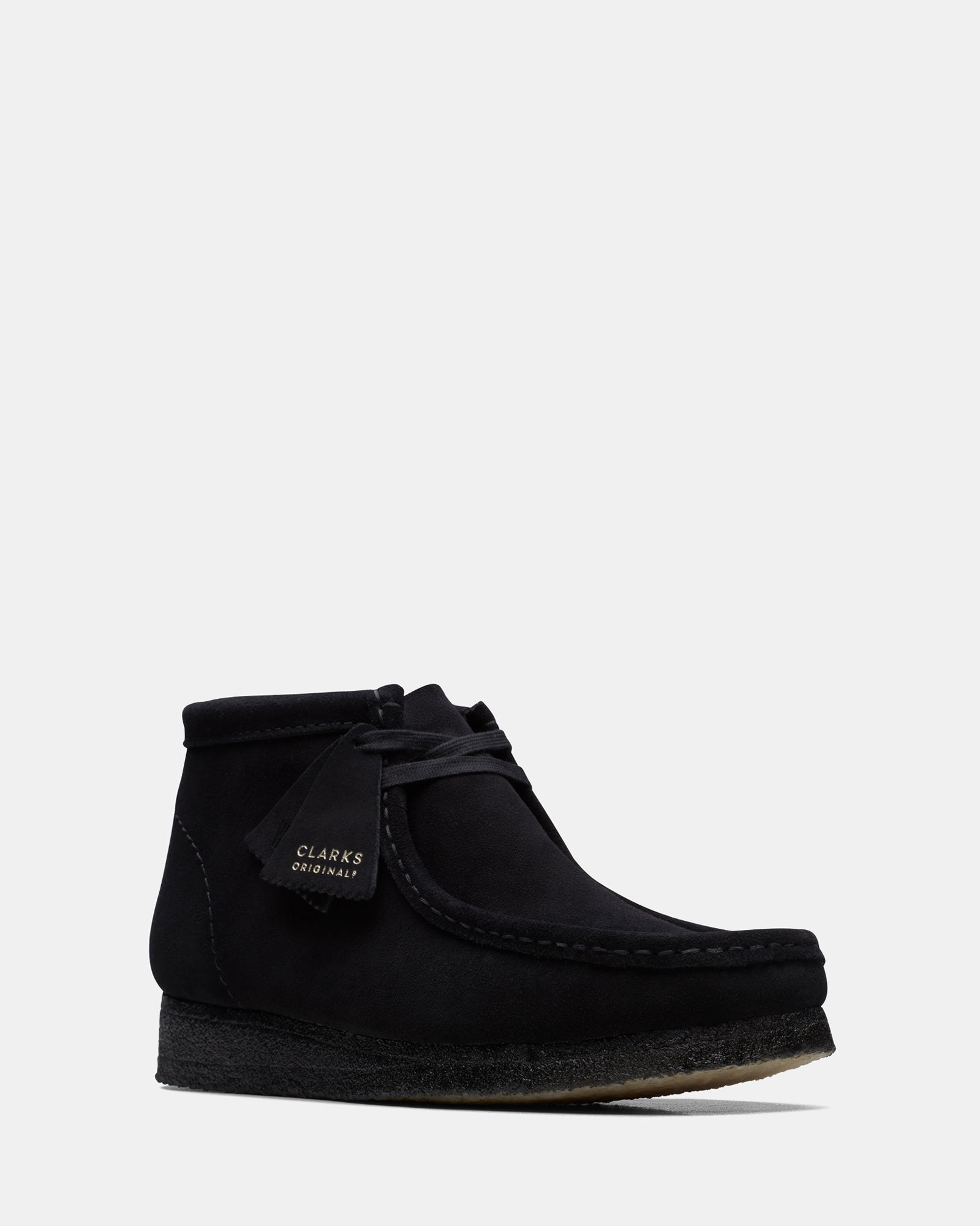 Clarks wallabee outlet boots black