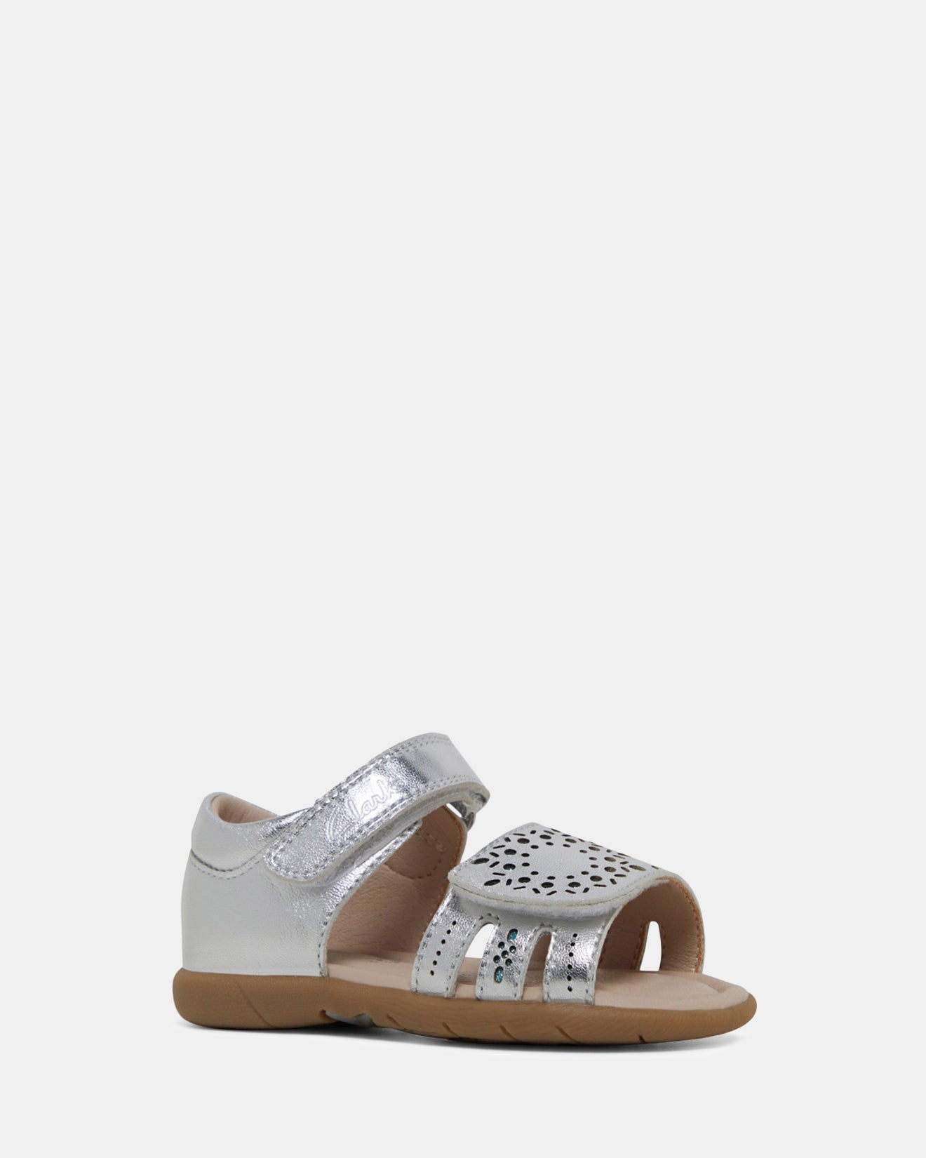 Clarks ladies silver clearance sandals