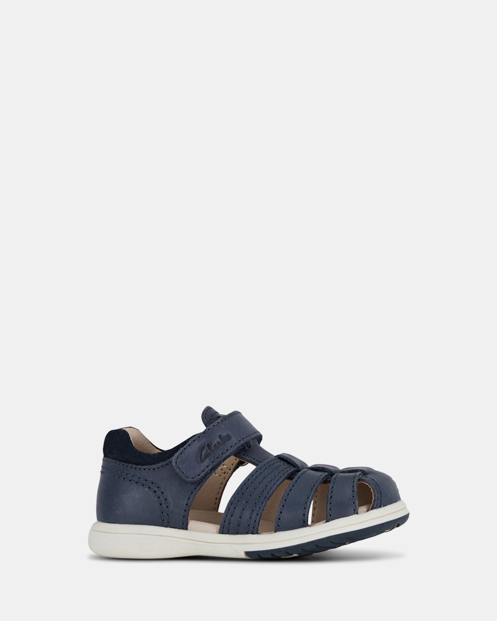 Clarks navy blue sandals sale