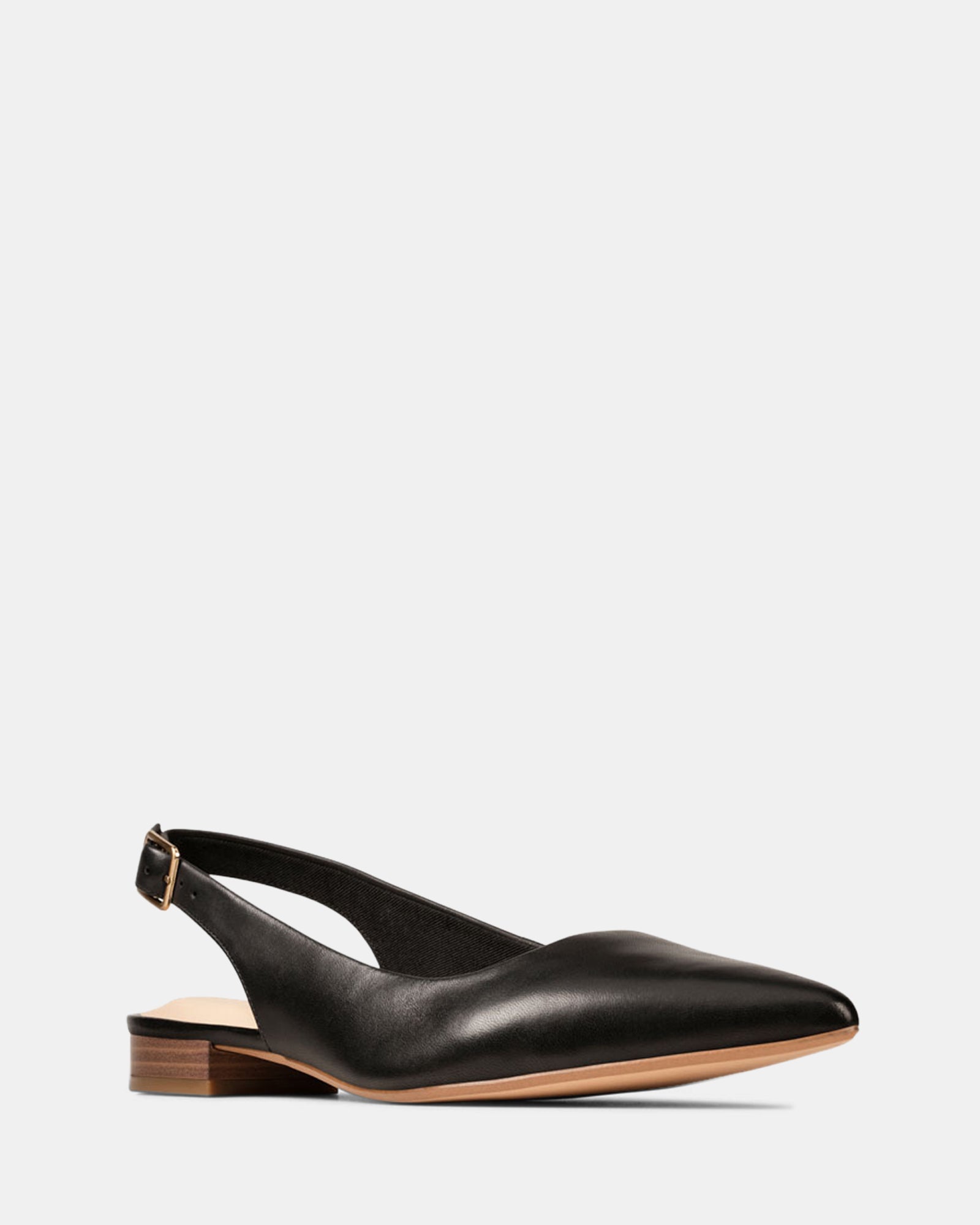 Clarks black slingback shoes Outlet