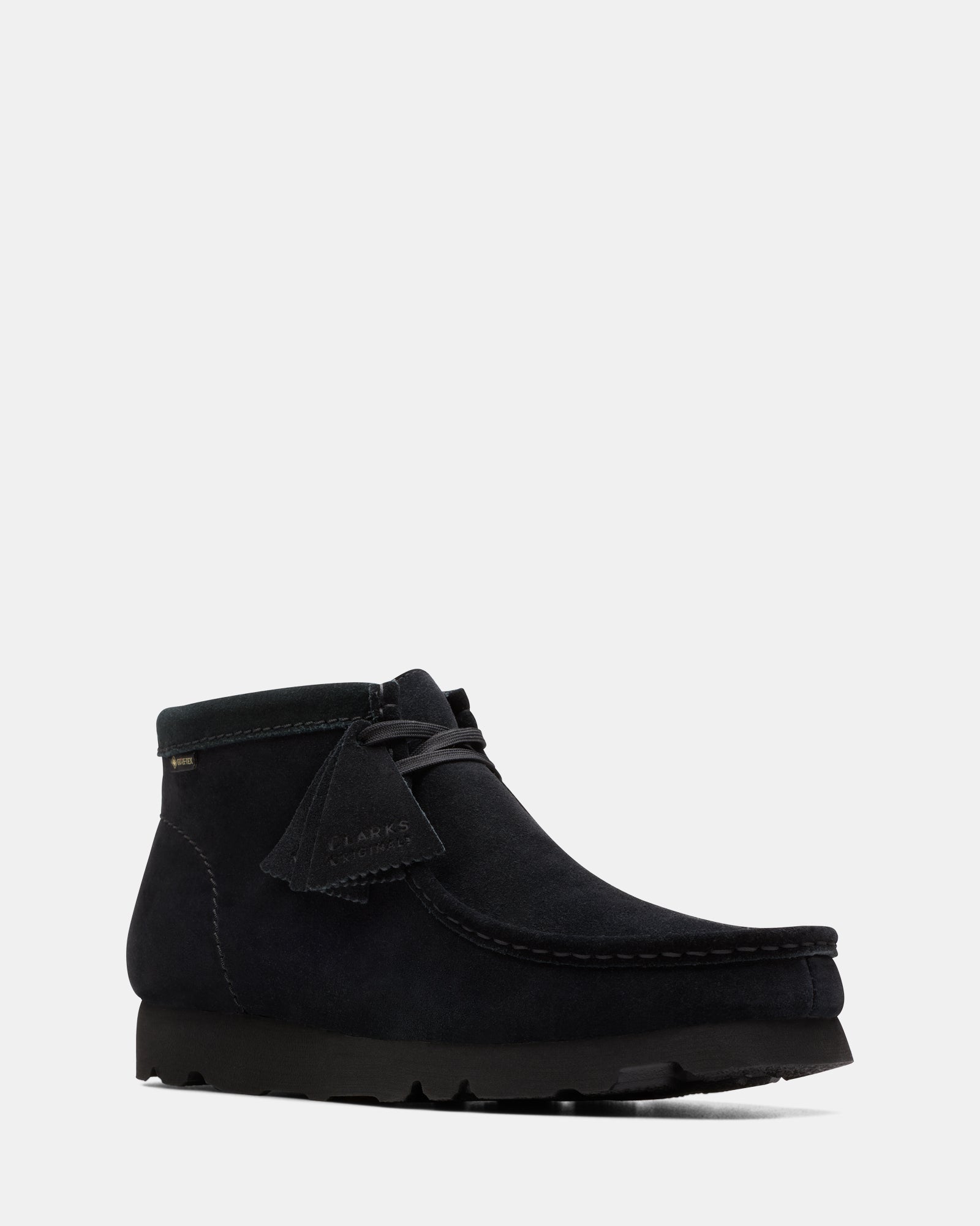 WALLABEE BOOT GORE TEX Black Suede Ii Clarks