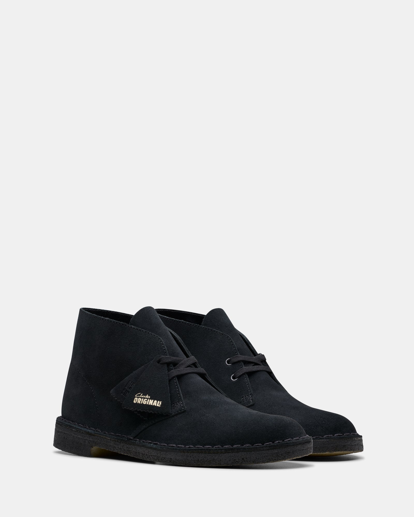 Clarks desert cheap boots matte black