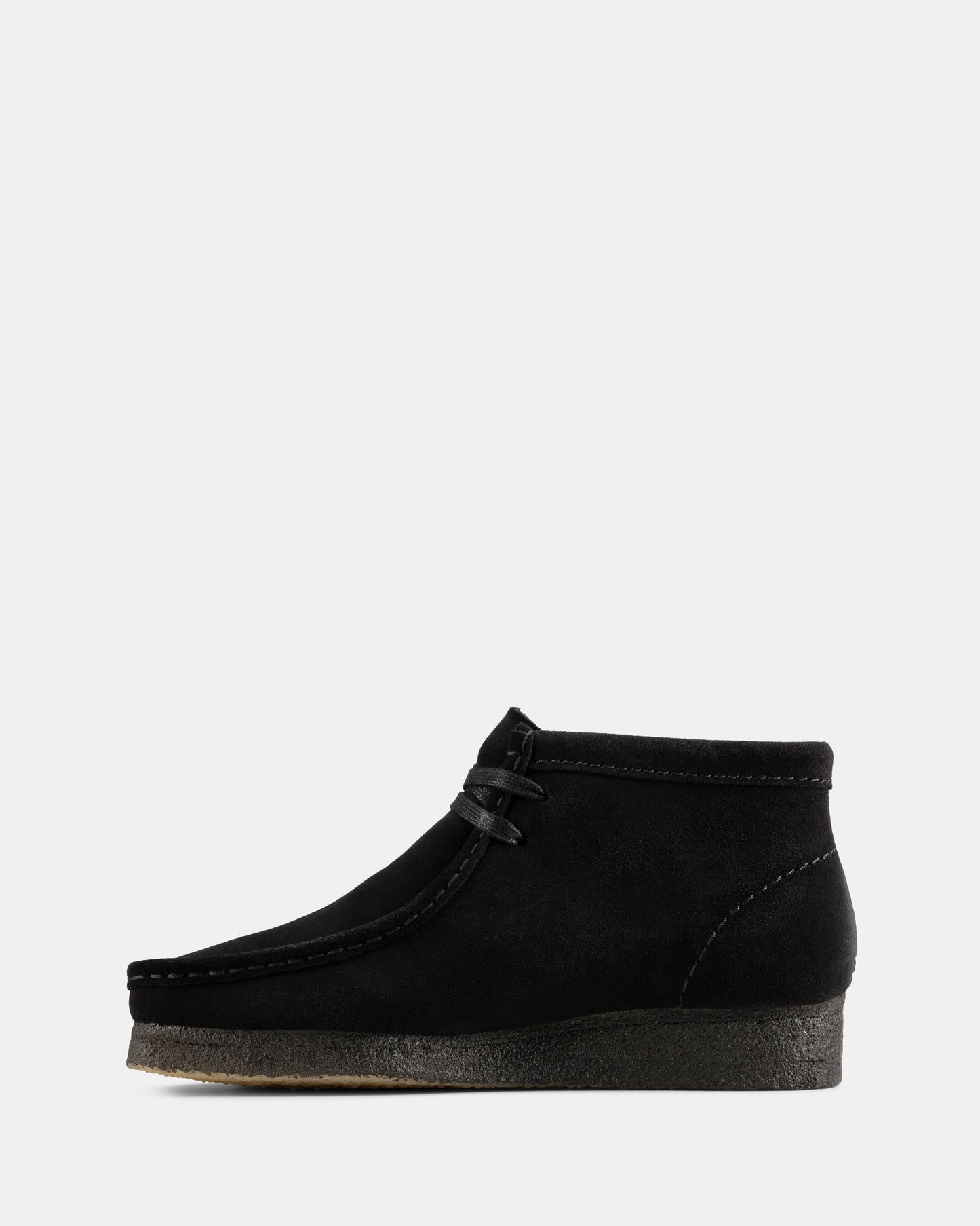 Wallabee Boot. (W) Black Suede