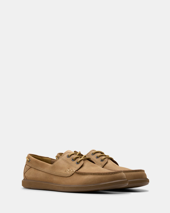 Bratton Boat Dark Sand Nubuck