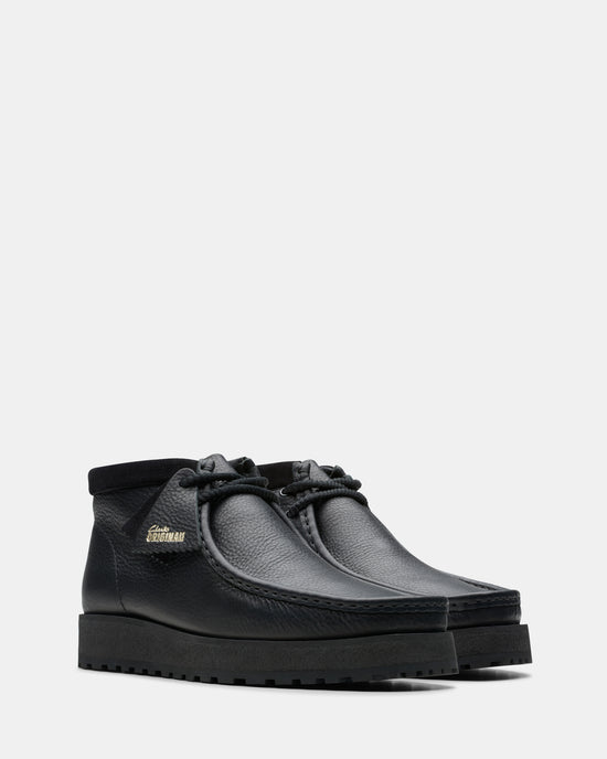 Wallabee Scout (M) Black Leather