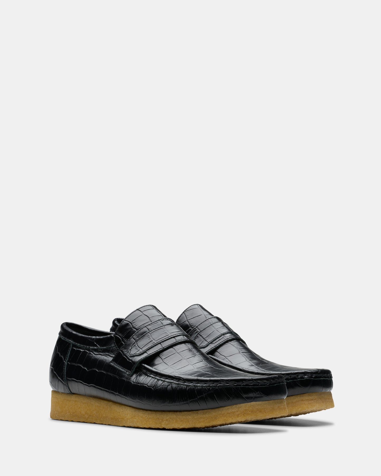 WALLABEE LOAFER (M) Black Croc