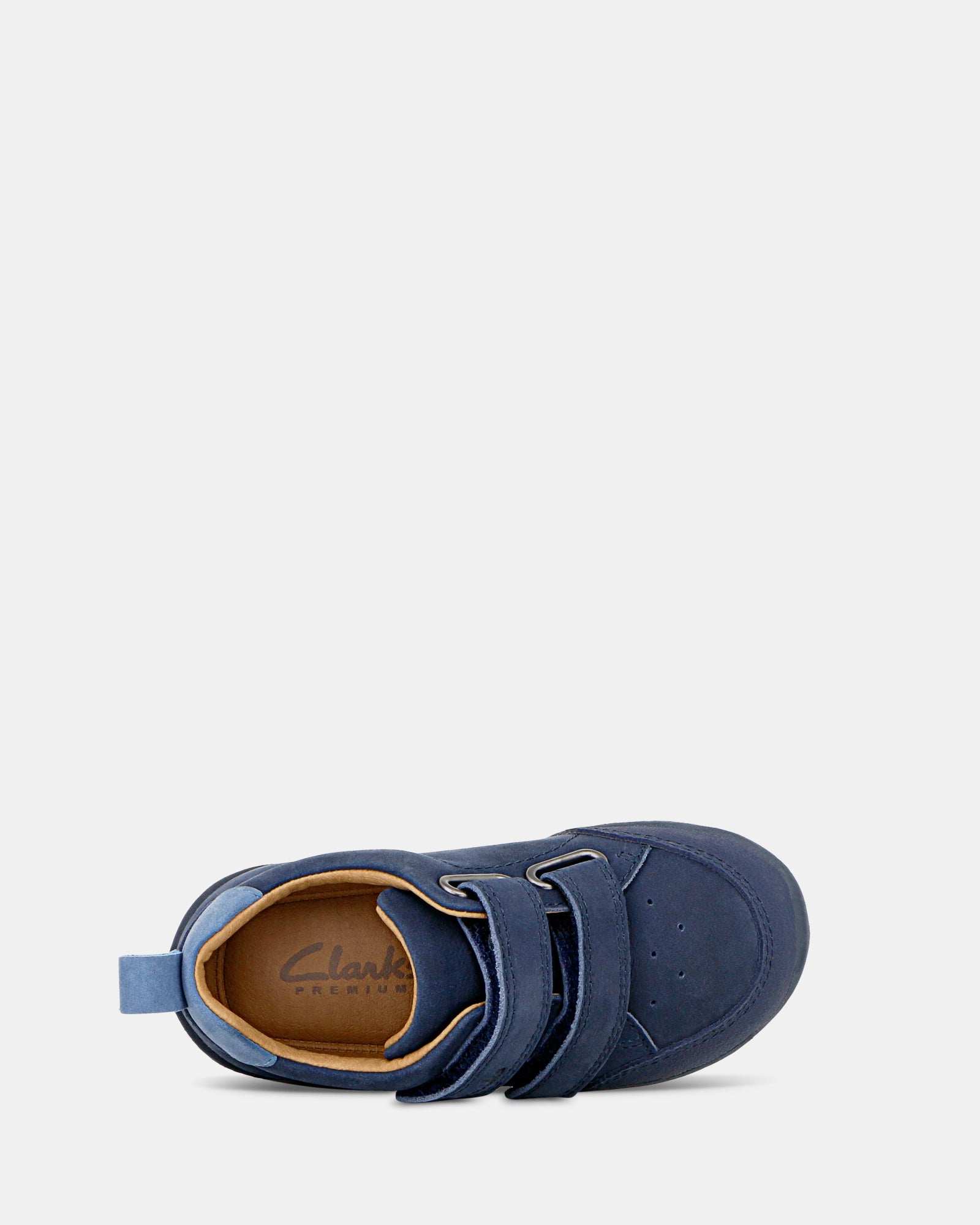 Shops clarks navy shoes