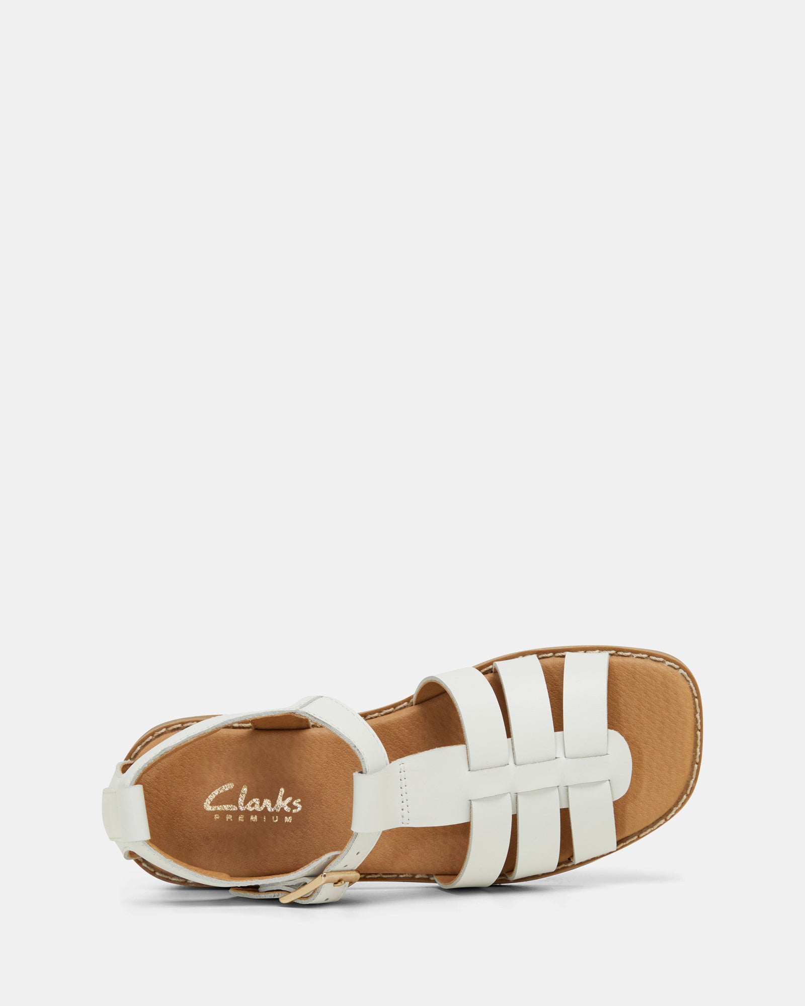 Clarks girls hot sale white sandals