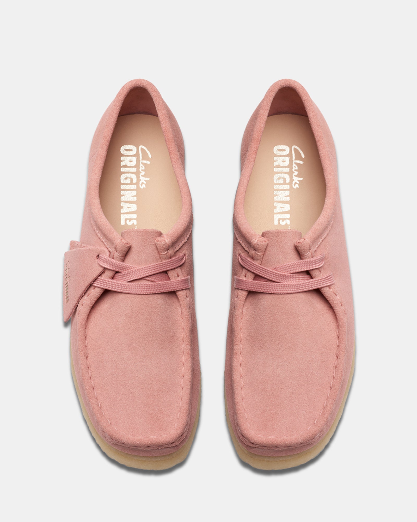 Coral hot sale suede wallabee