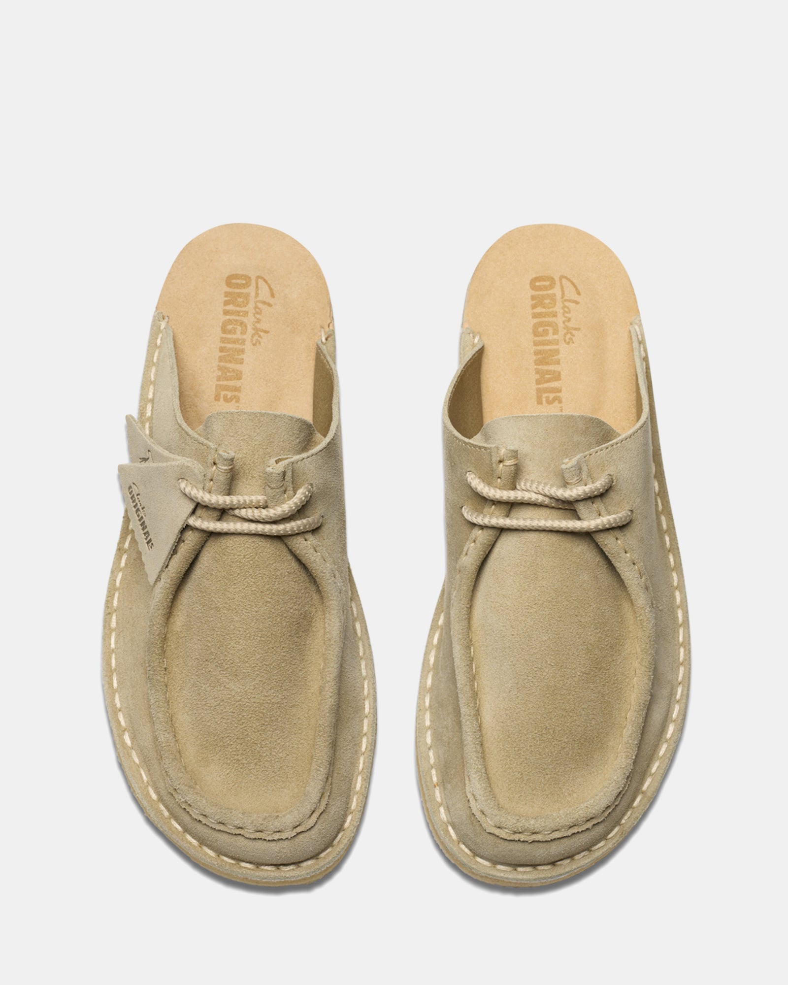 DESERT NOMAD MULE M Pale Grey Suede Clarks