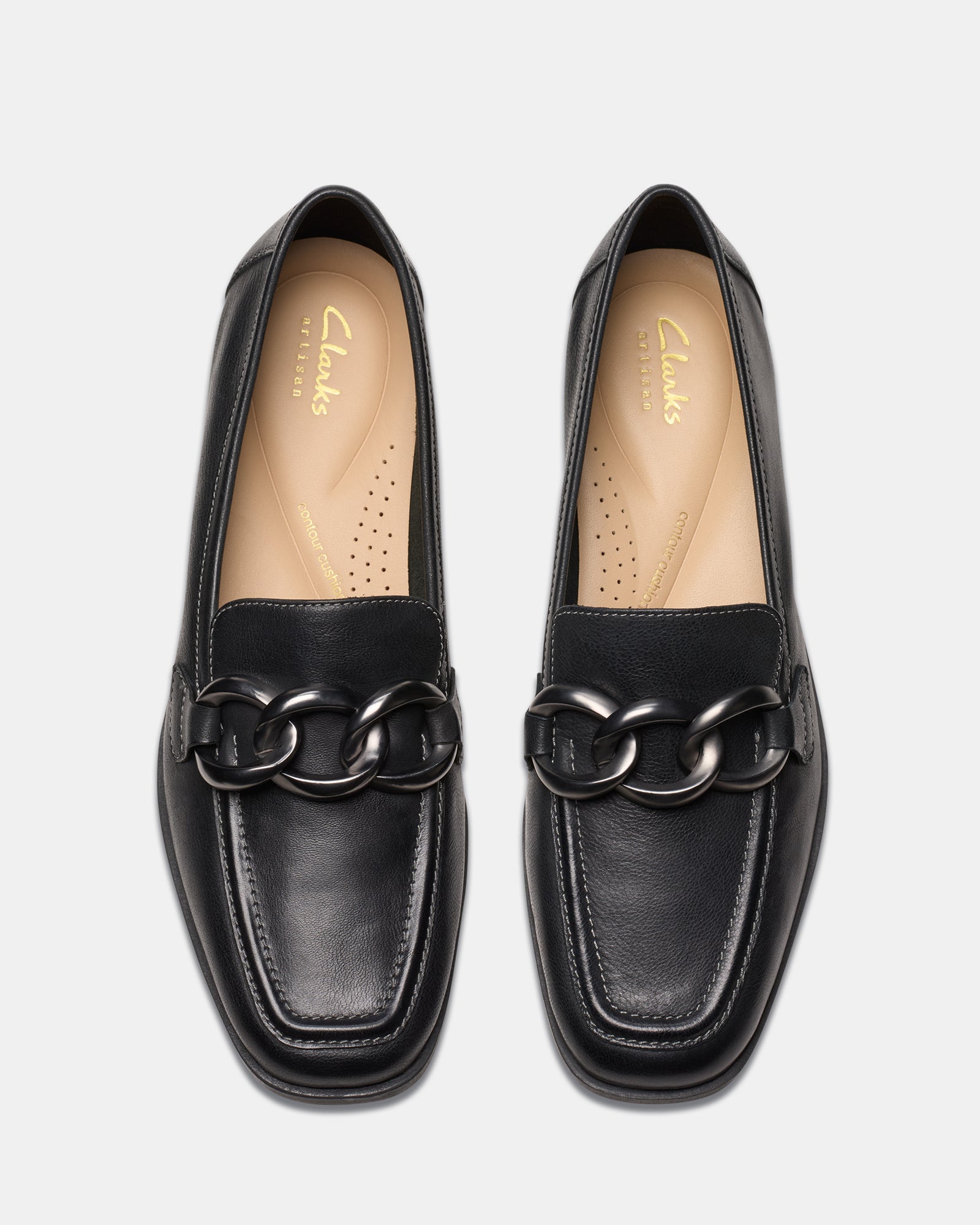 Clarks Shoes Soft Leather Loafers Womens Uk Sarafyna Iris Black