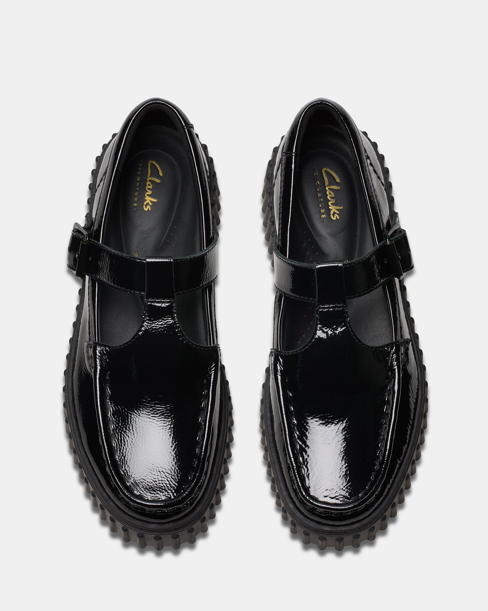 Torhill Bar Black Patent – Clarks