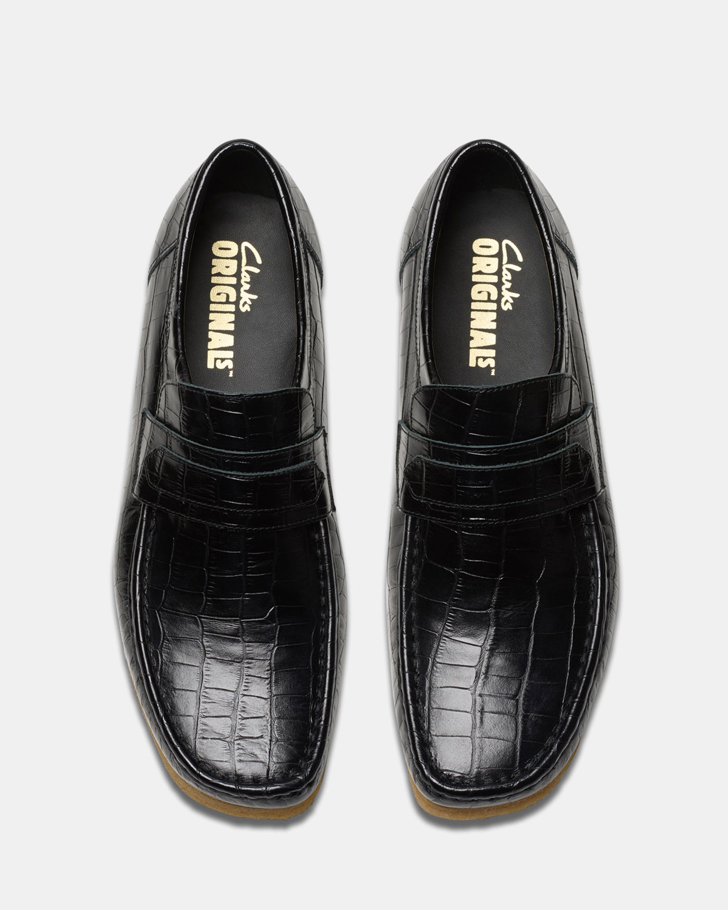 WALLABEE LOAFER (M) Black Croc