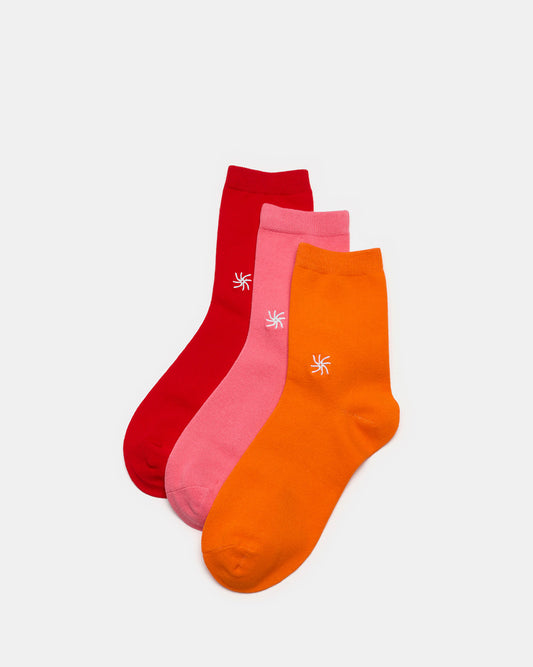 Bright-Pink-Crew-Sock-1
