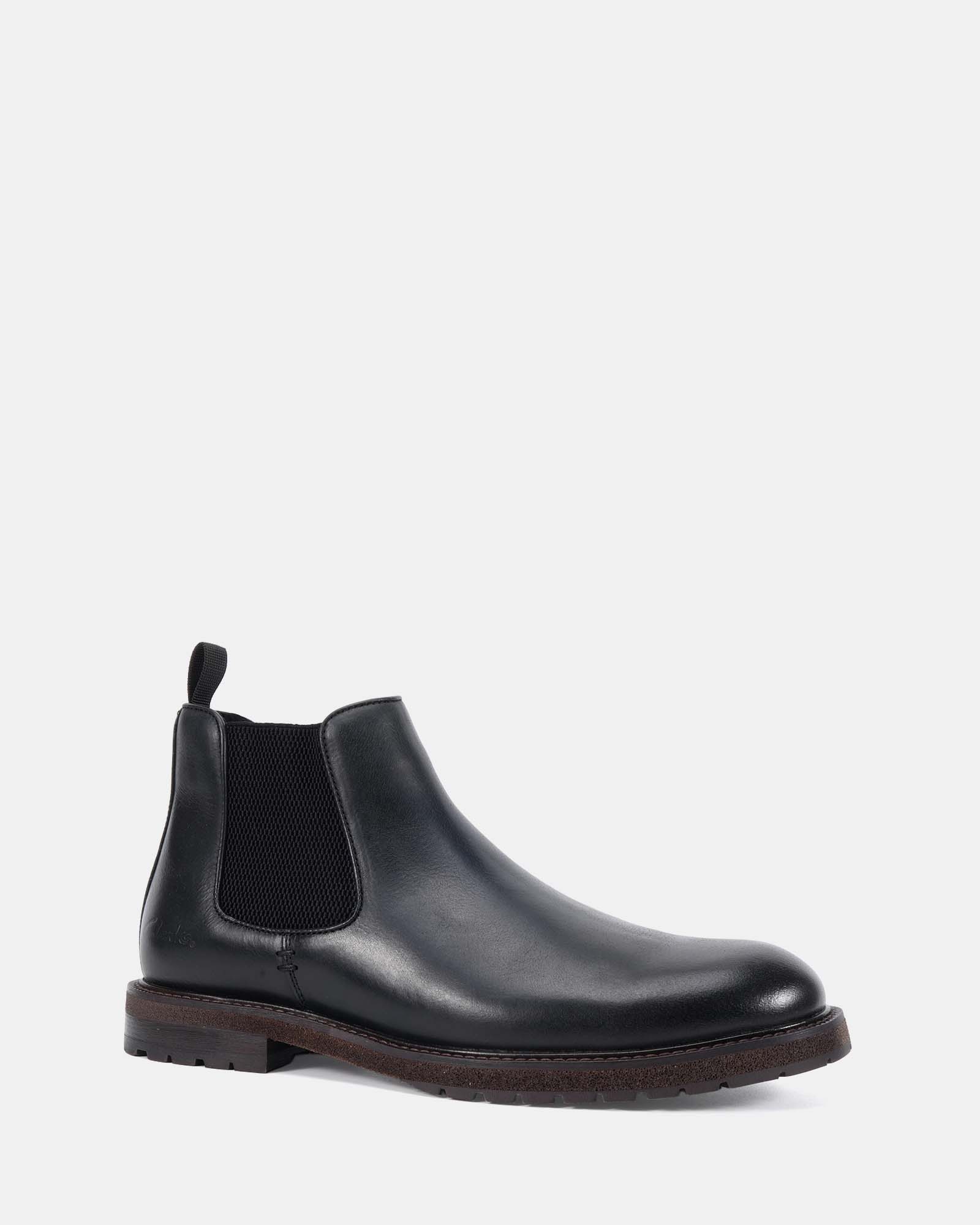 Clarks Men's Cross Lace-Up Shoes - Black – Clarks Australia