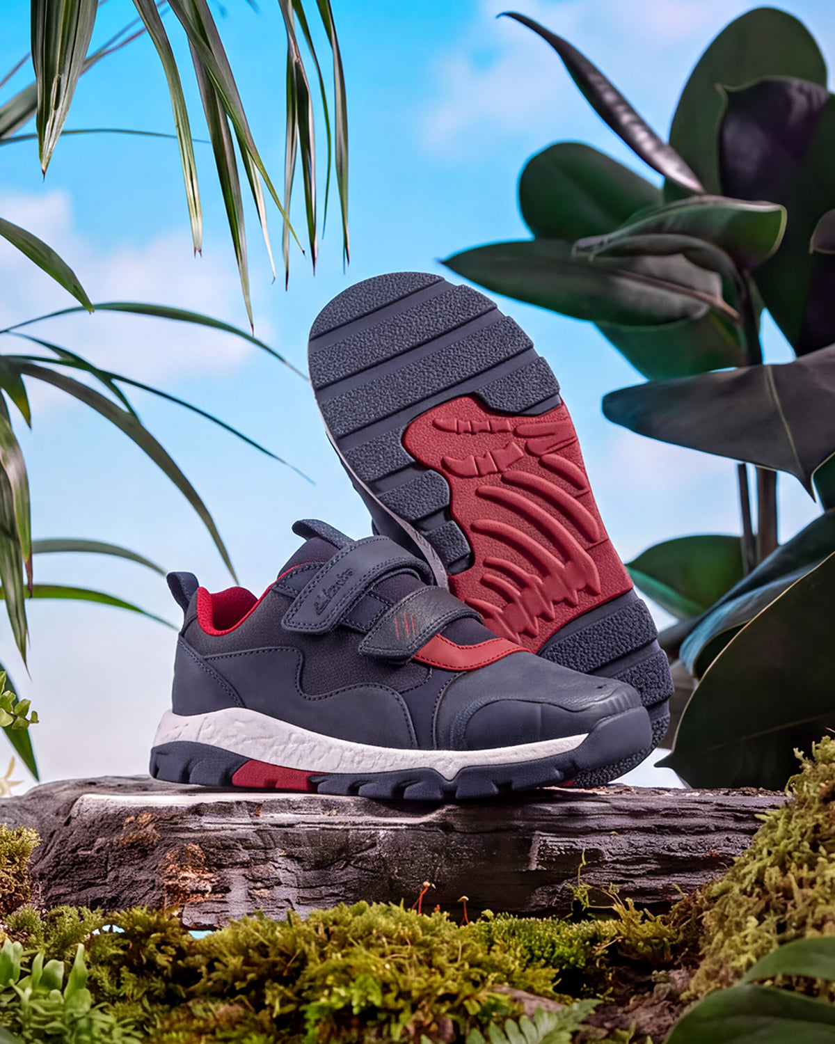Steggy 2 Track (K) Navy/Red